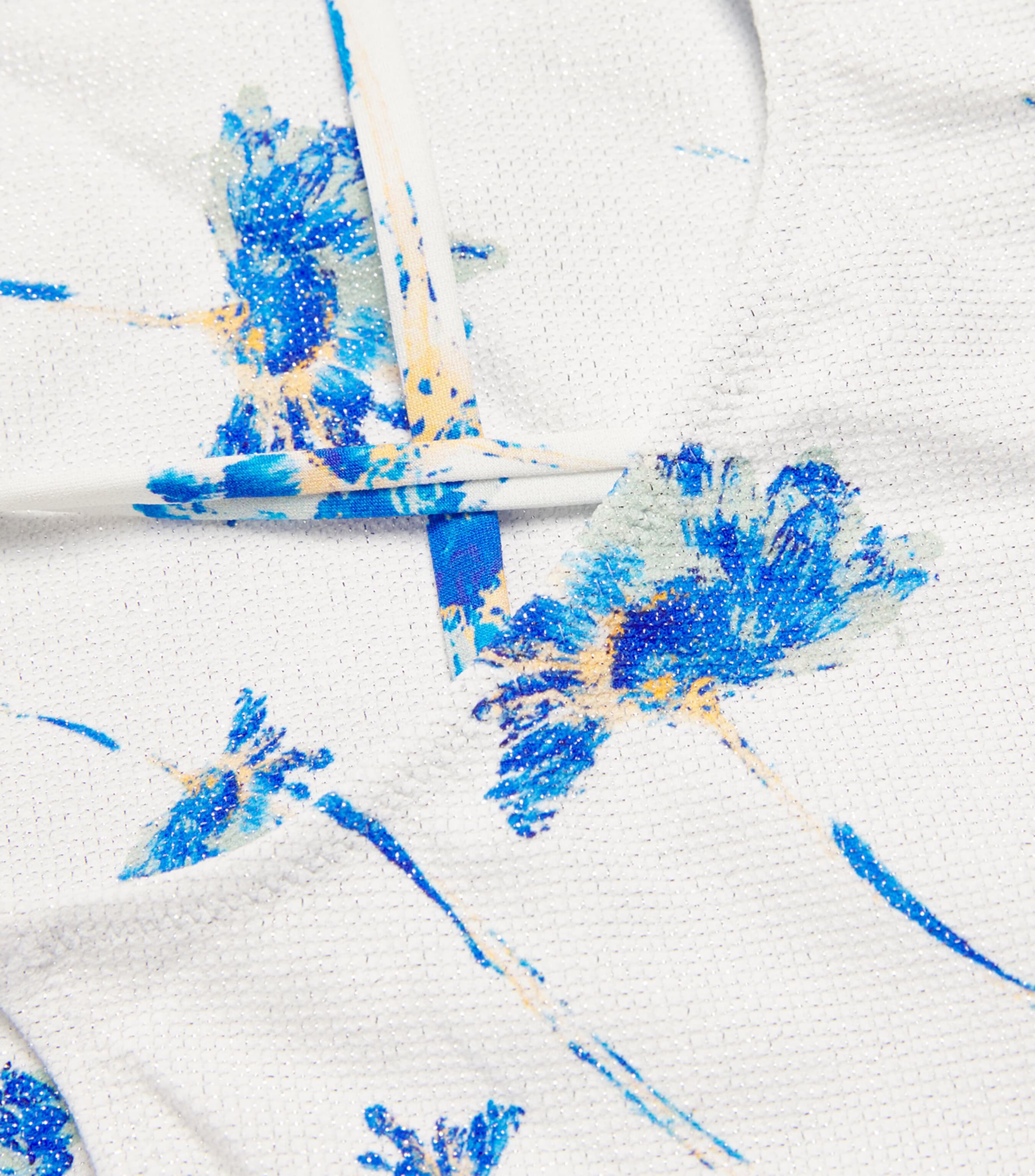 Metallic Flower Print Swimsuit (2-12 Years) 3 OFF-WHITE Image 3