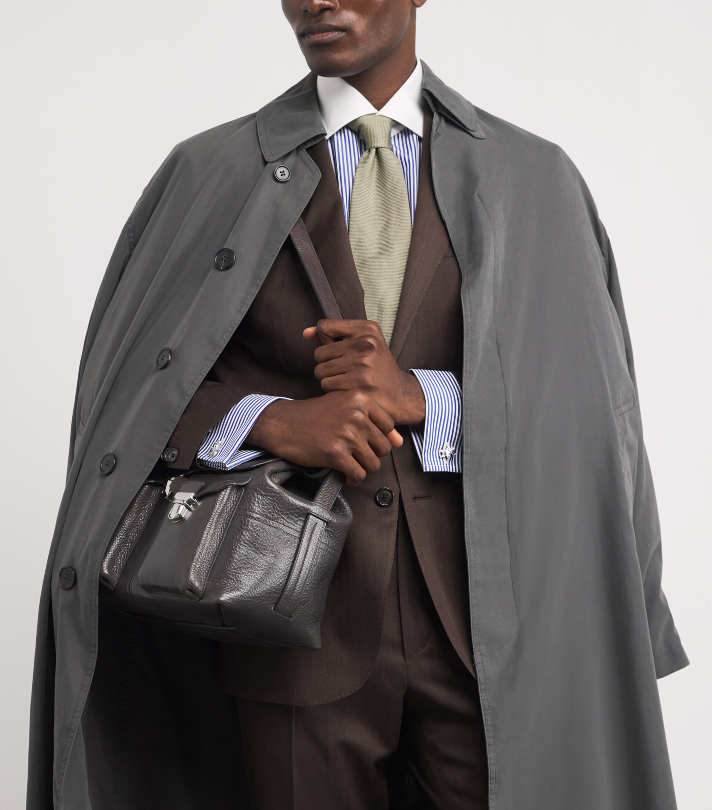 Palladium-Plated Teddy Bear Cufflinks BLUE Image 2