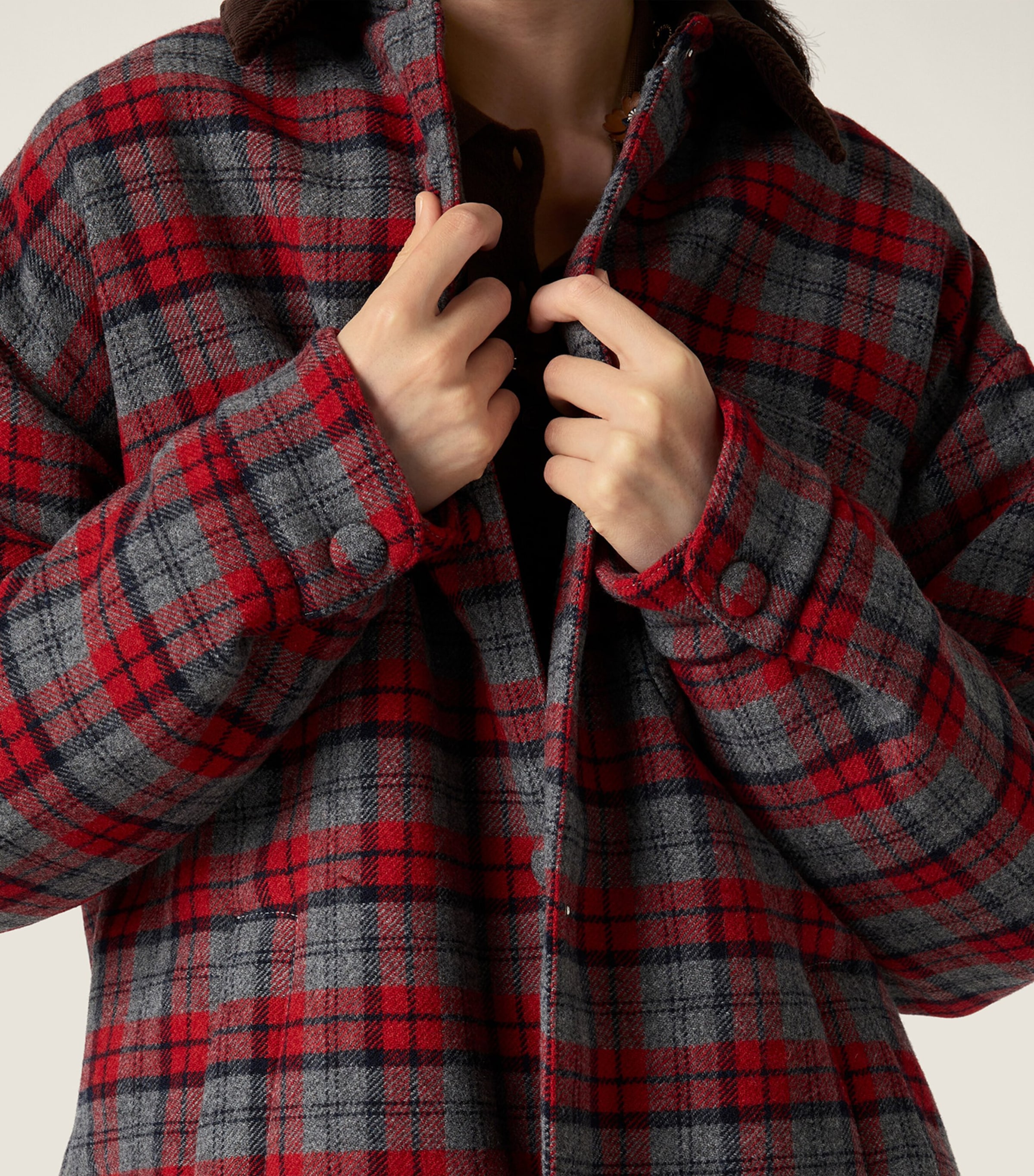 Padded Check Jacket F0I14 Image 4