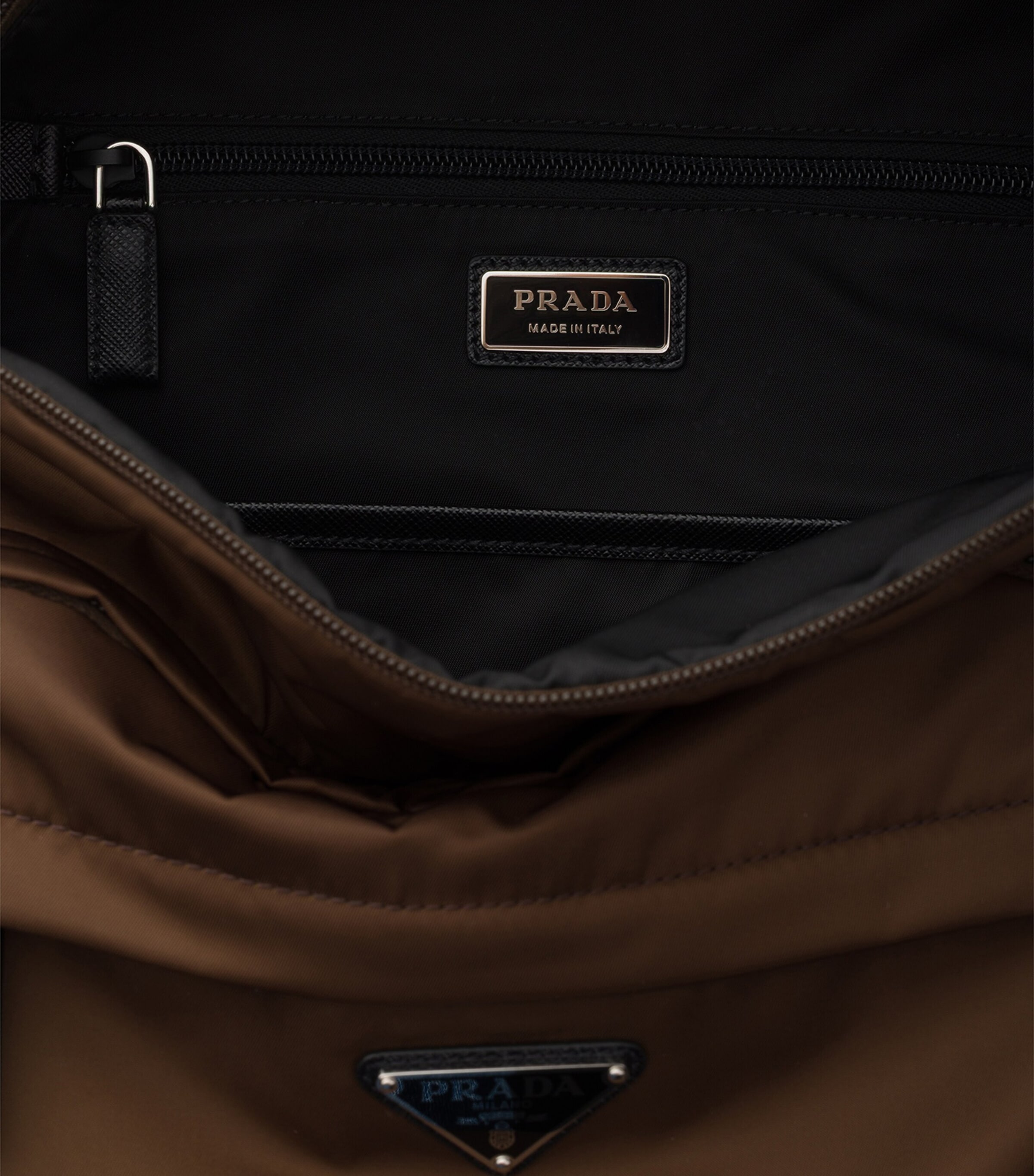 Prada Re-Nylon and Saffiano Leather Backpack Image 8