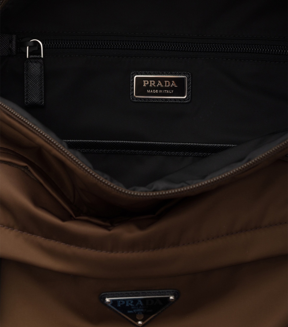 Prada Re-Nylon and Saffiano Leather Backpack Image 8