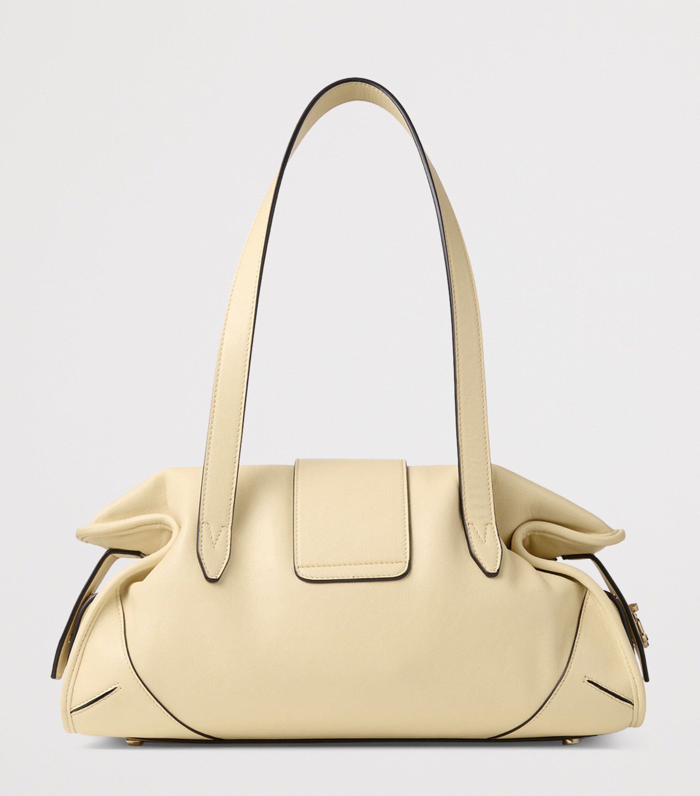 Medium Leather Bar Holdall Bag BUTTERMILK/SHINY GOL Image 3