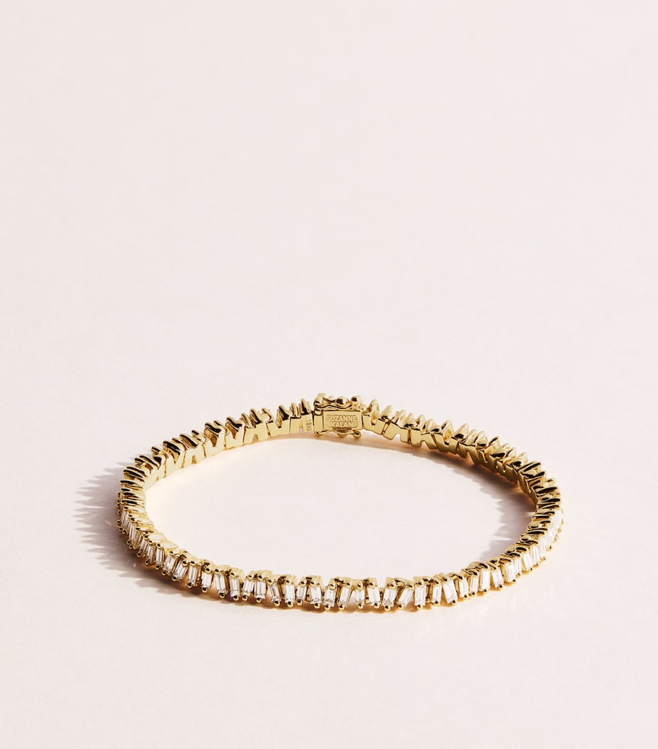 Suzanne Kalan Yellow Gold and Diamond Classic Tennis Bracelet Yg/wd Image 1