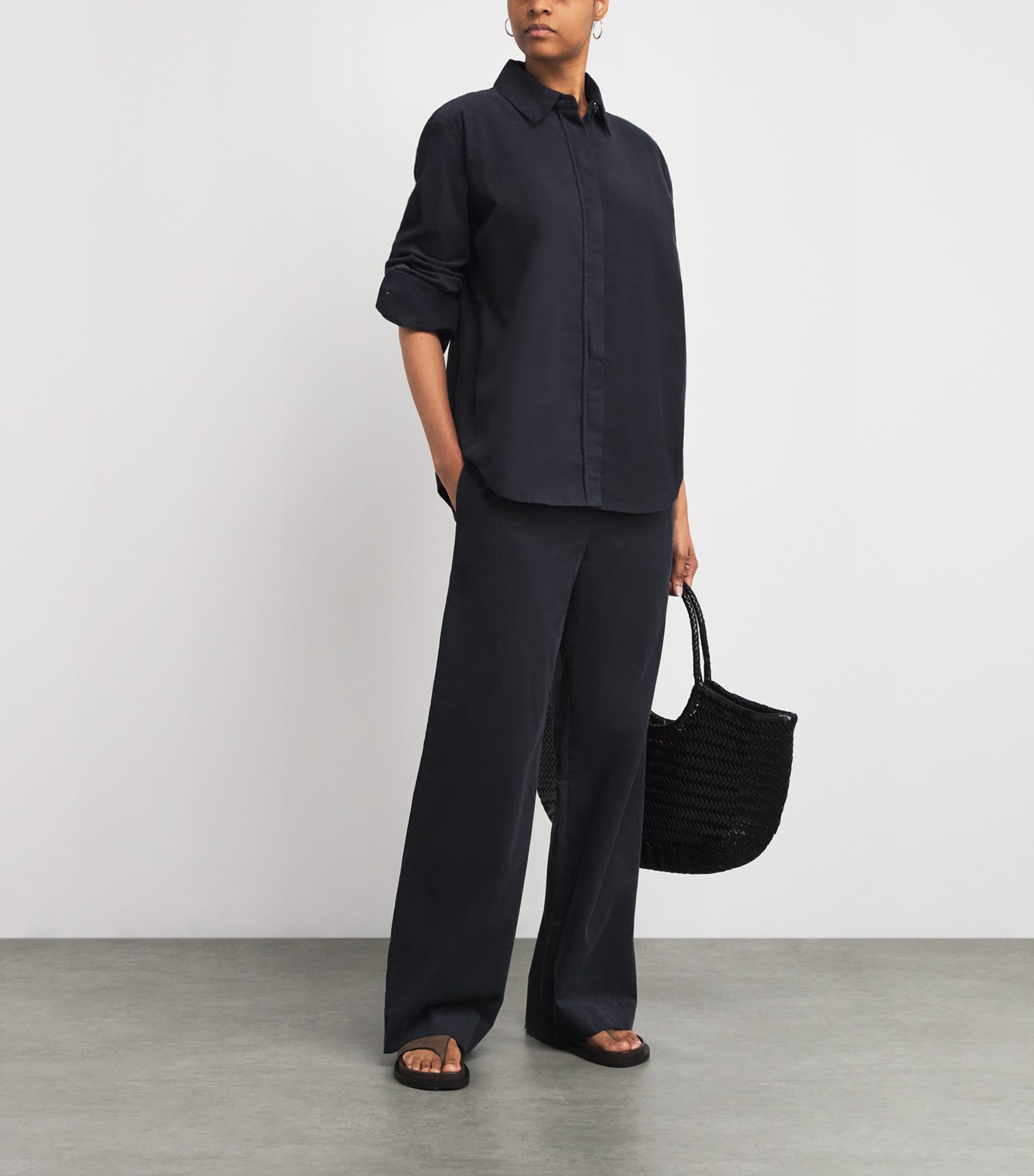 Corduroy Shirt 078GRA Image 2