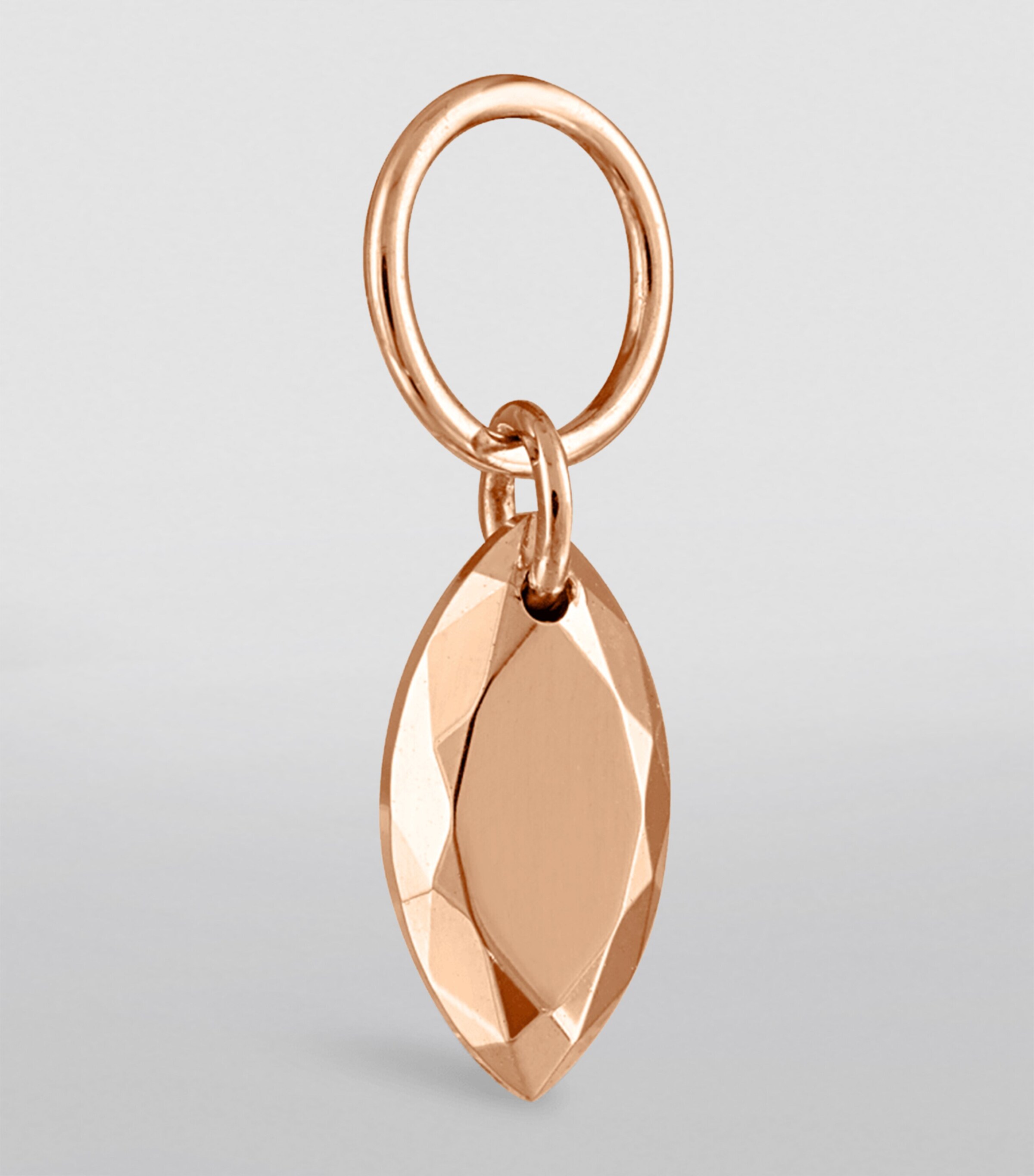 Faceted Gold Marquise Charm (5.5mm) ROSE GOLD Image 3