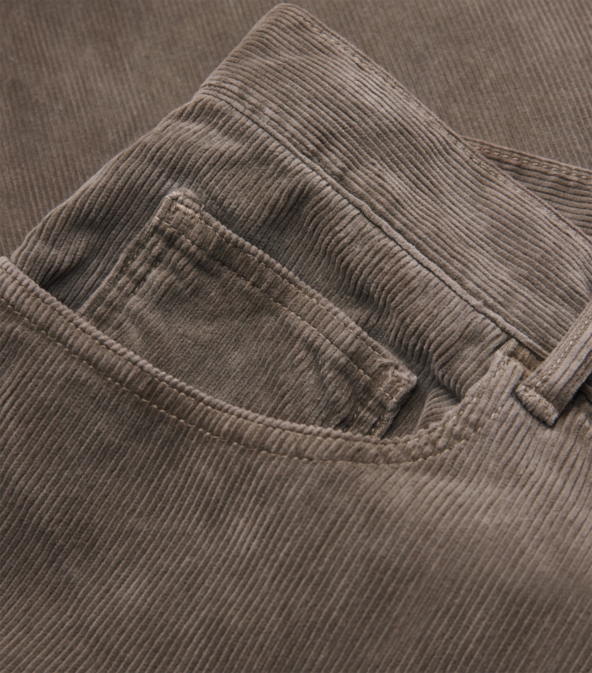 Corduroy Wide-Leg Jeans OLIVE BROWN Image 5