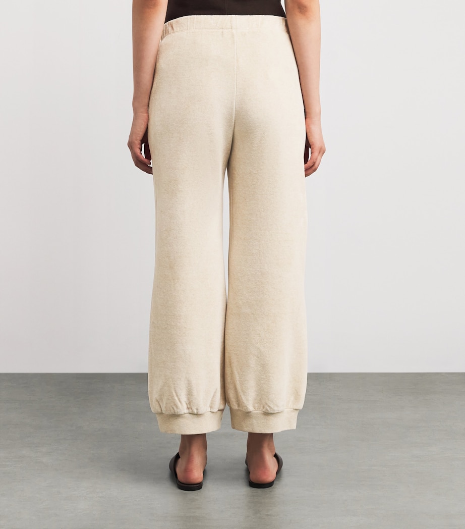 Cotton-Blend Harem Sweatpants OATMEAL HEATHER Image 4