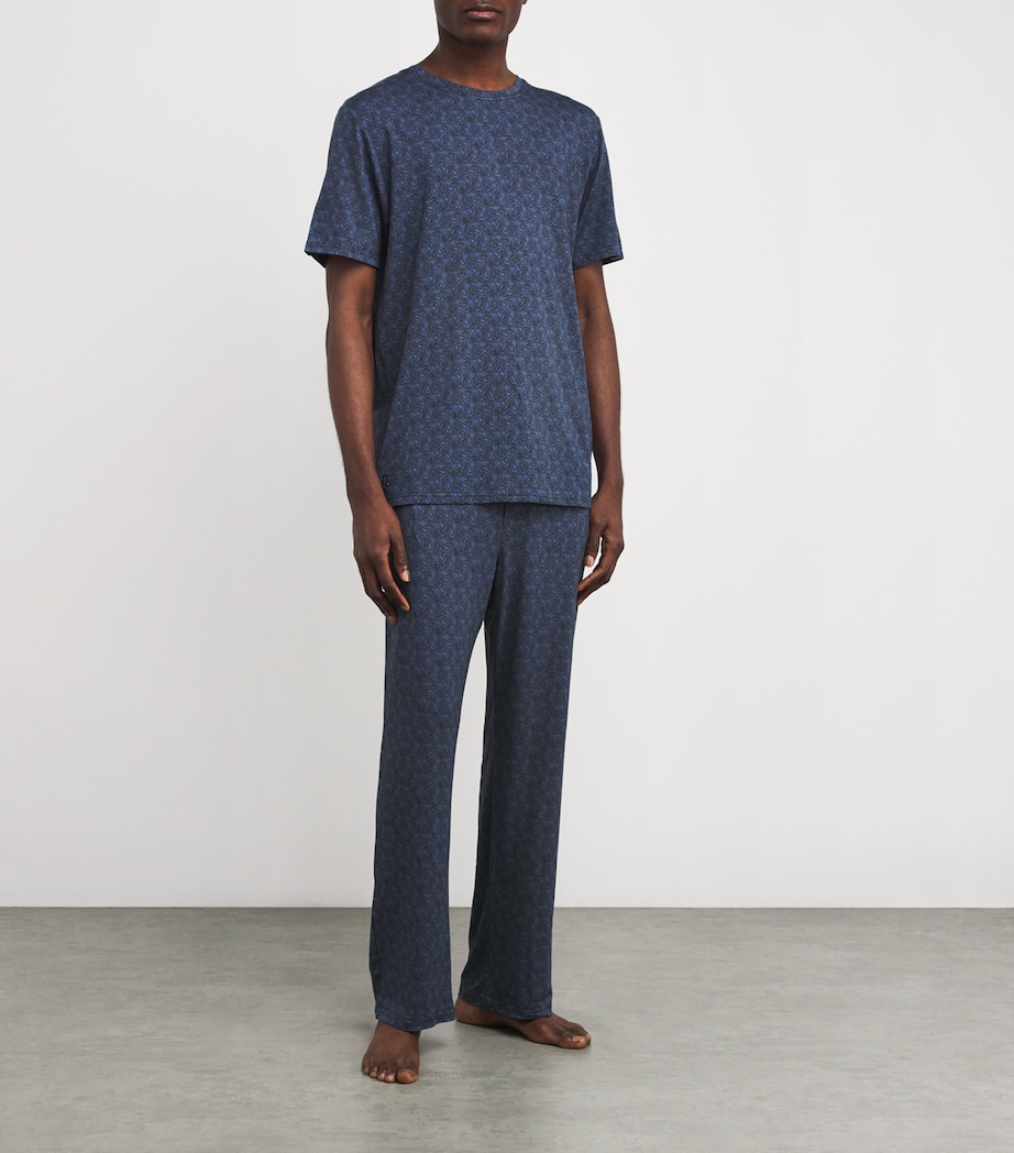 Jersey Printed Contrast T-Shirt HENRY NAVY/MID GREY Image 2