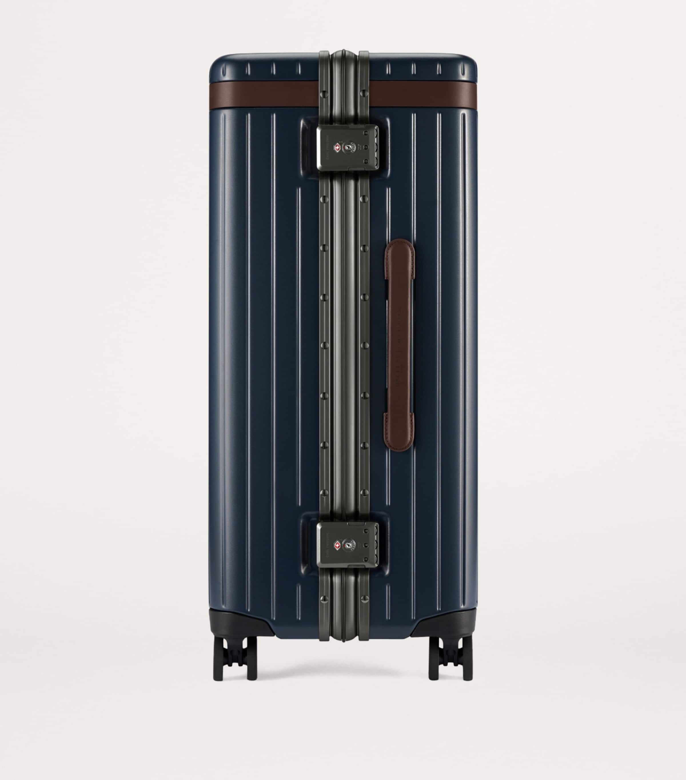 x Hackett Check-In Suitcase (65cm) NAVY/ CHOCOLATE Image 6