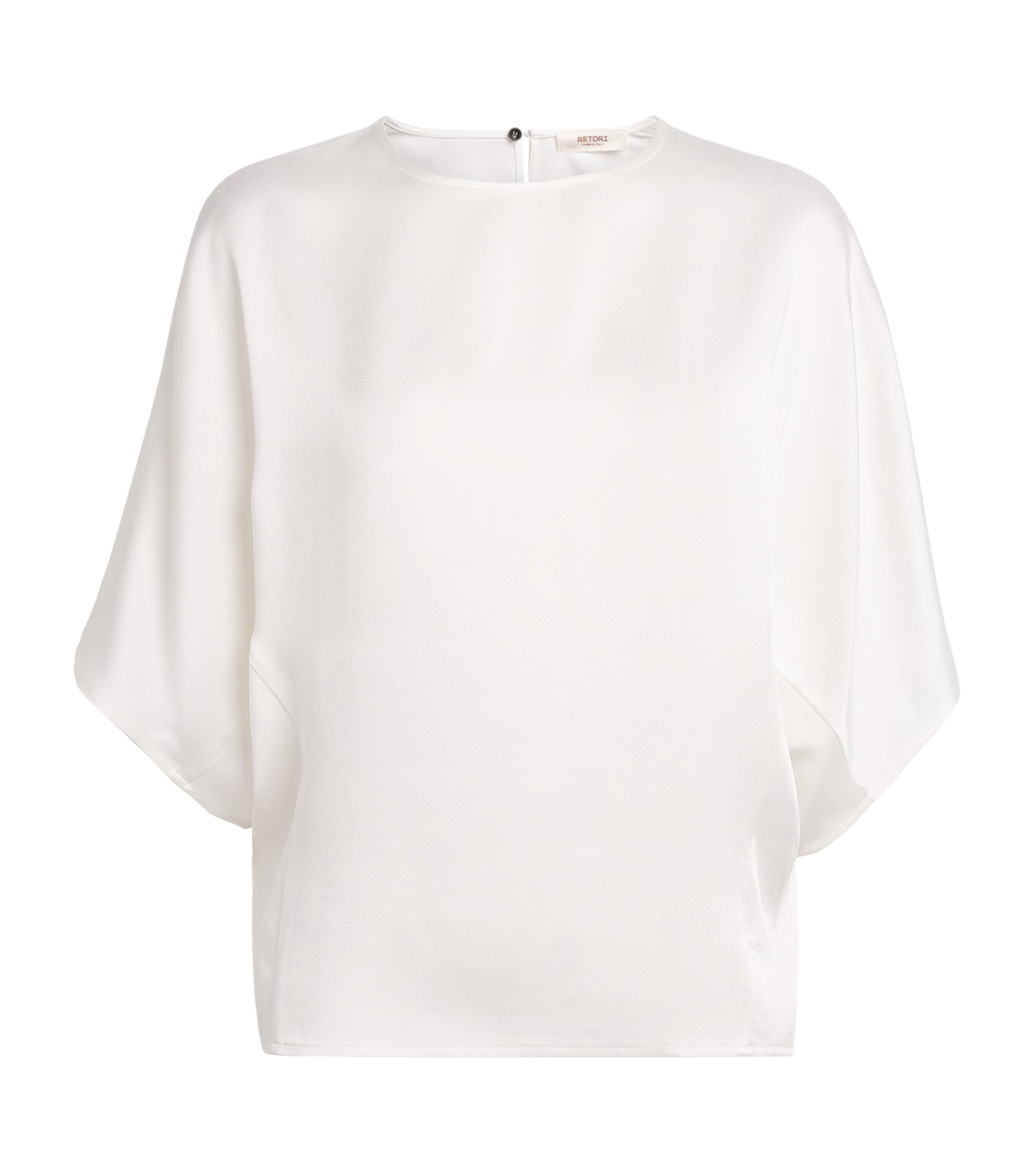 RETORI Womens Satin Blouse White Image 1