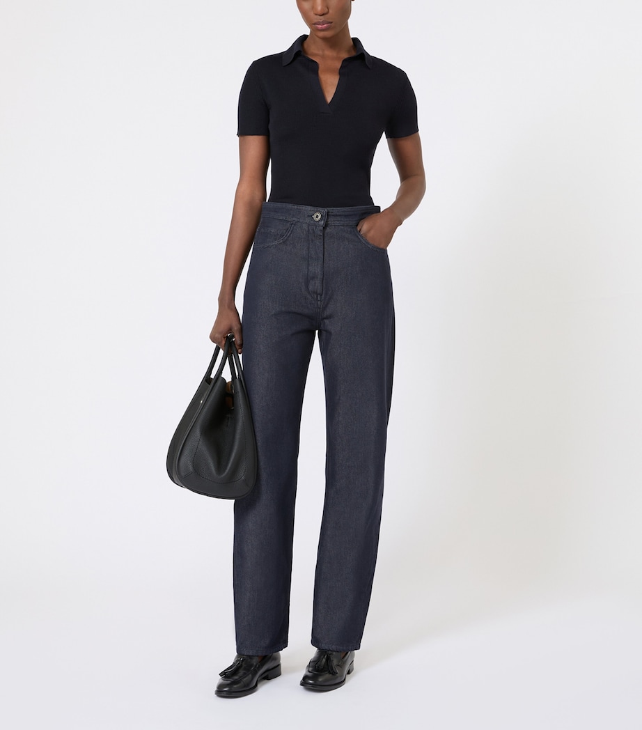 Wool Rib Knit Top ULTRAMARINE Image 4