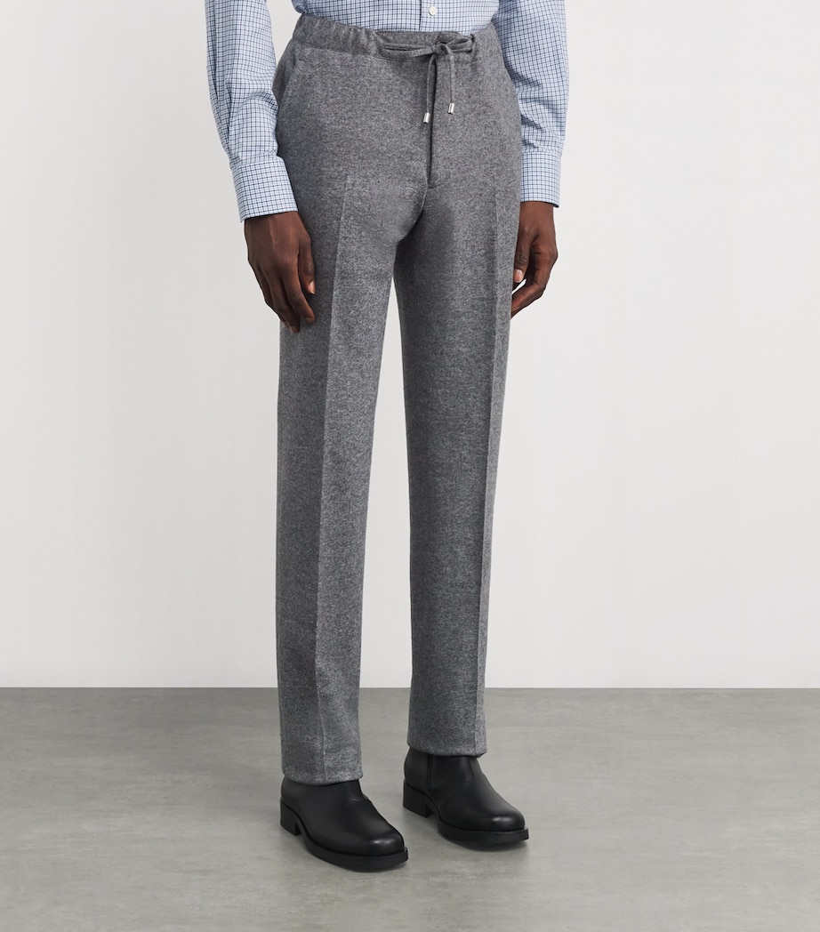 Virgin Wool-Cashmere Straight Trousers MOLVENO Image 3