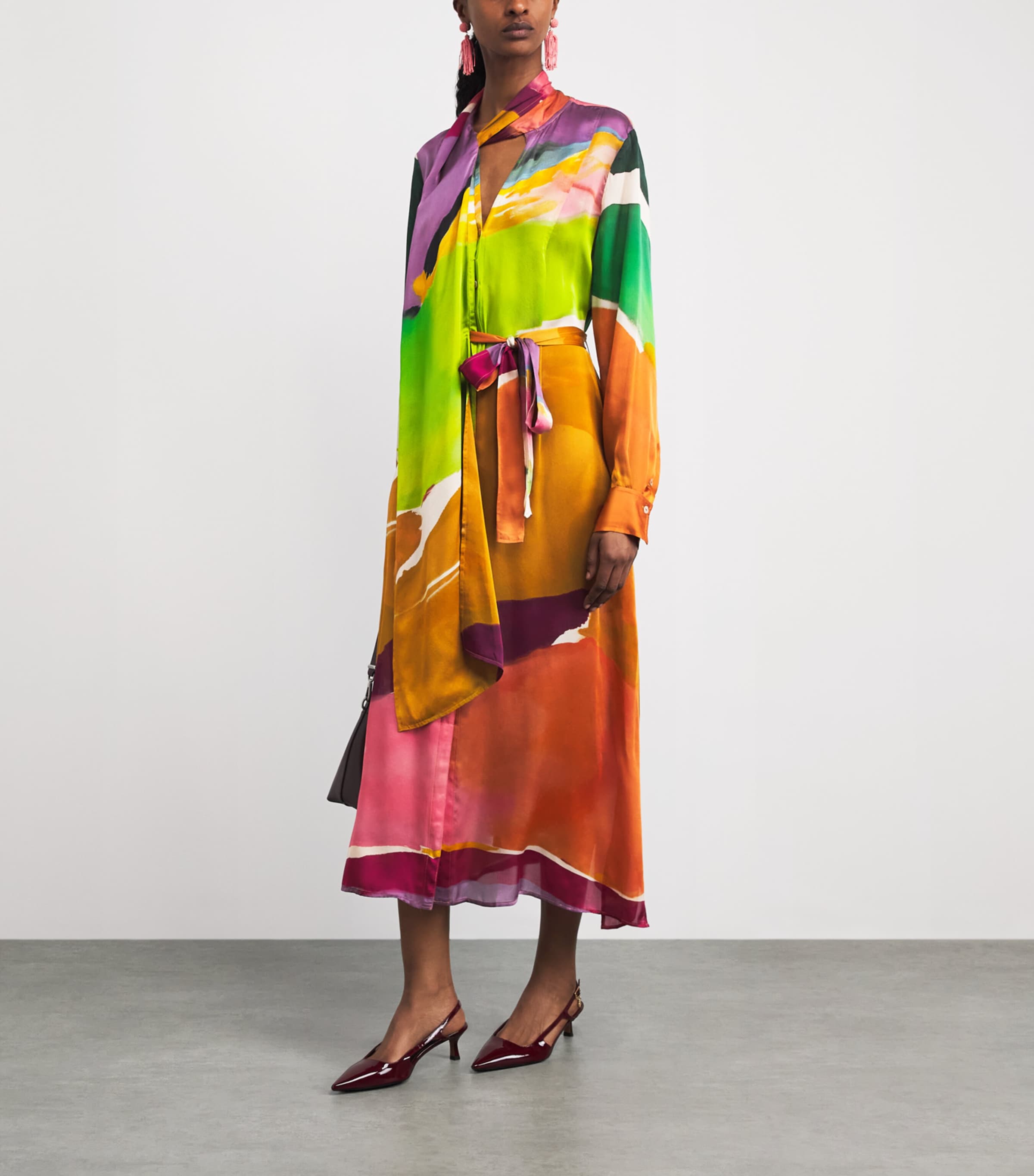 Ulla Johnson Womens Silk Critique Maxi Dress Natur Abhors A Vcm Image 2