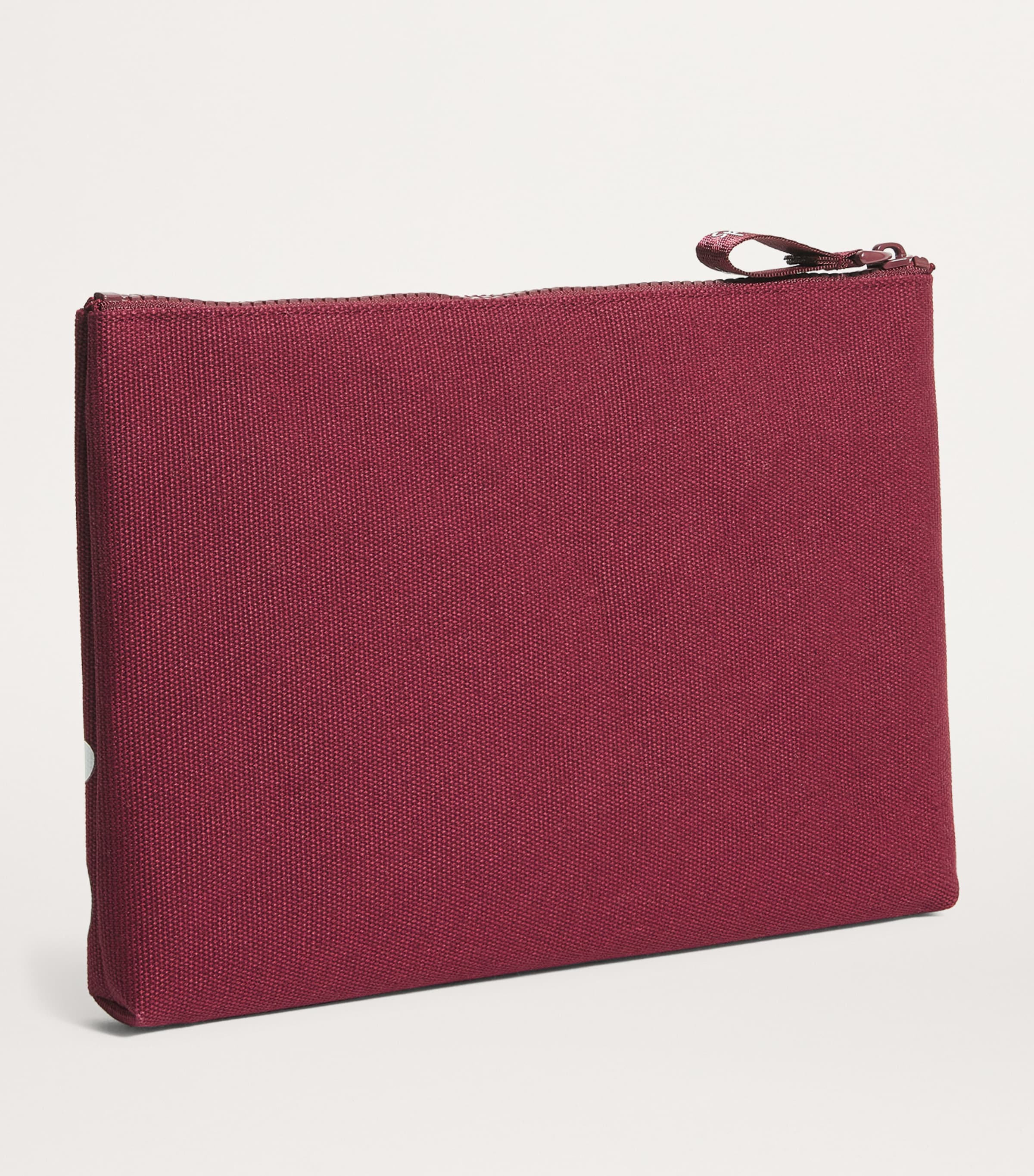 Medium Cotton Logo Pouch BERRY Image 2