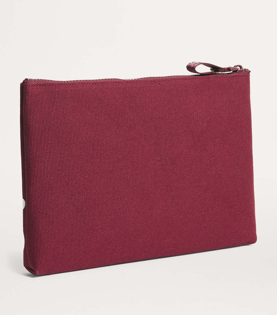 Medium Cotton Logo Pouch BERRY Image 2