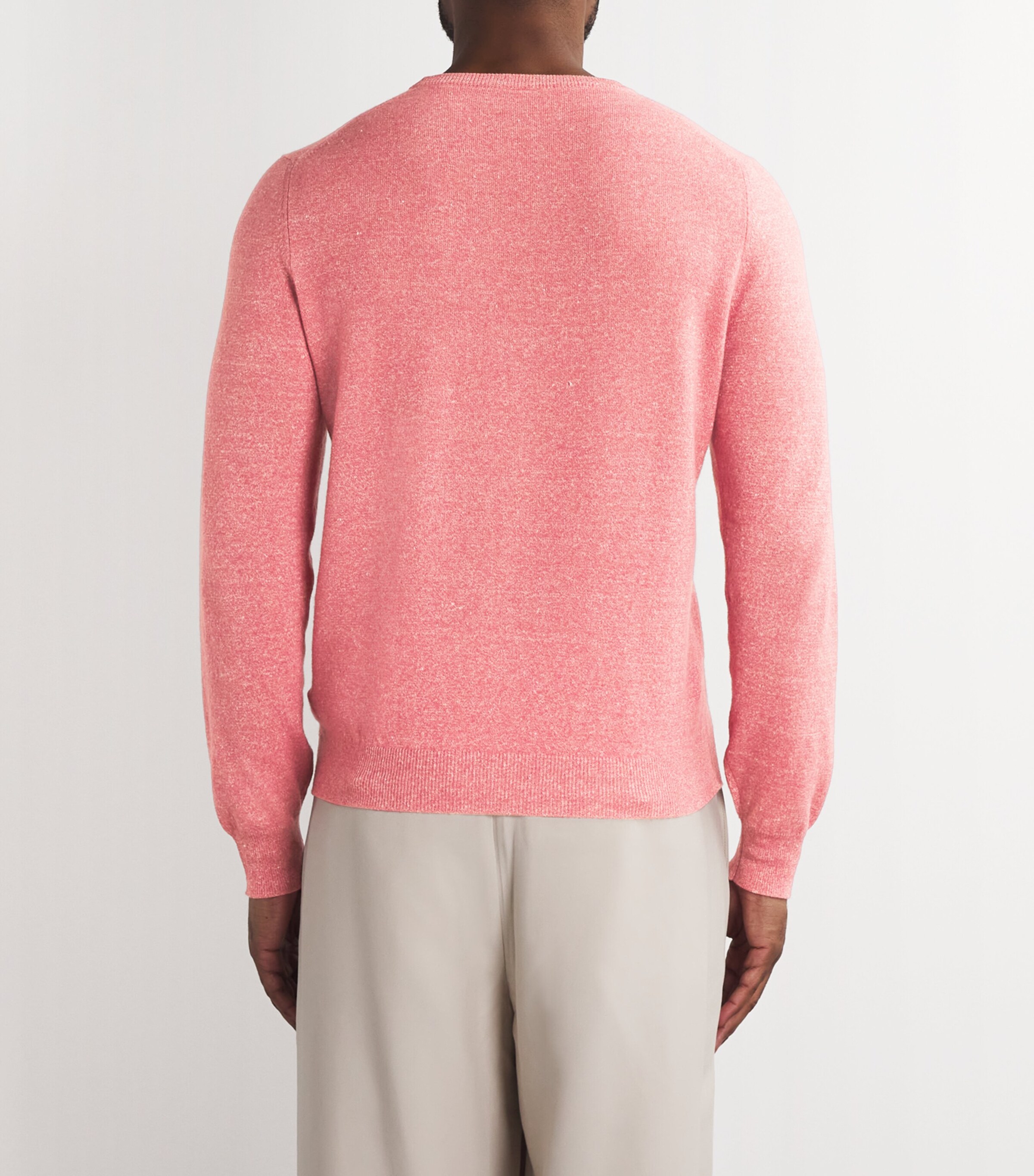Fedeli Mens Cashmere-Linen Sweater Image 4