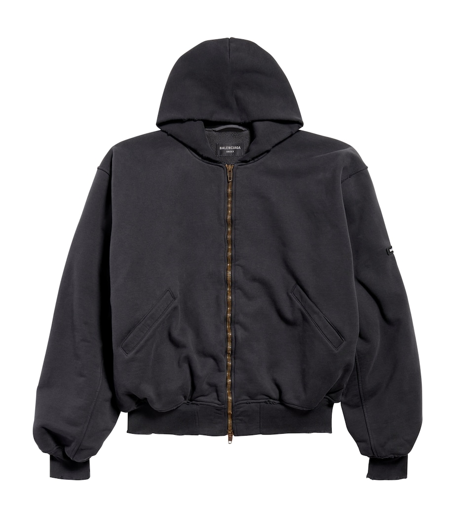 Cotton Hooded Bomber Jacket 8190 Image 1