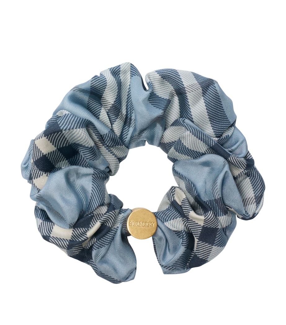 Silk Check Scrunchie BANK IP CHECK Image 1