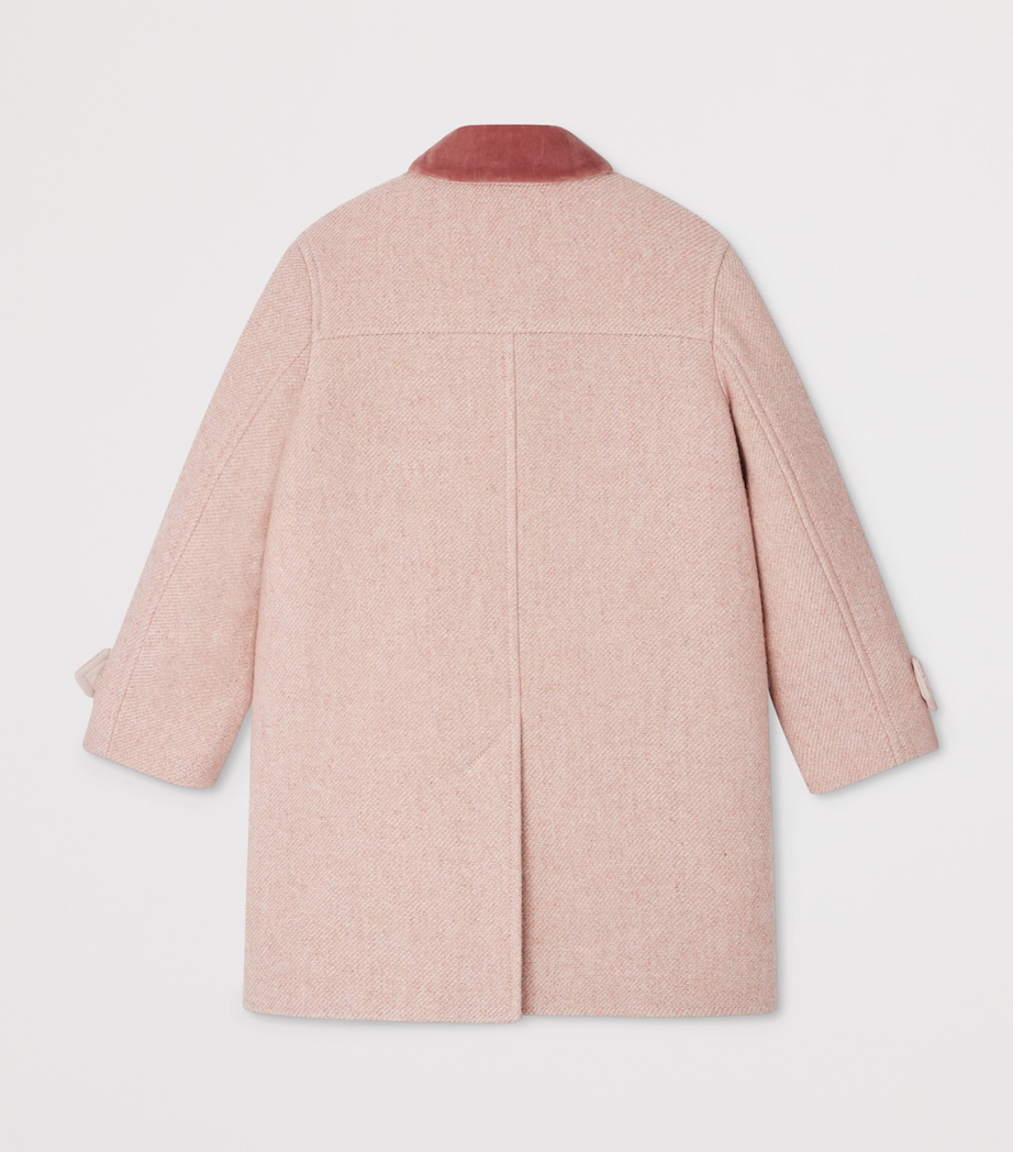 Wool-Blend Collared Coat (8 Years) BUVARD Image 2