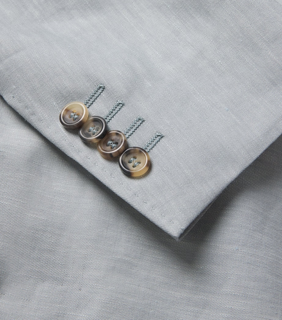 Linen-Wool Kei Double-Breasted Blazer 402 Image 5