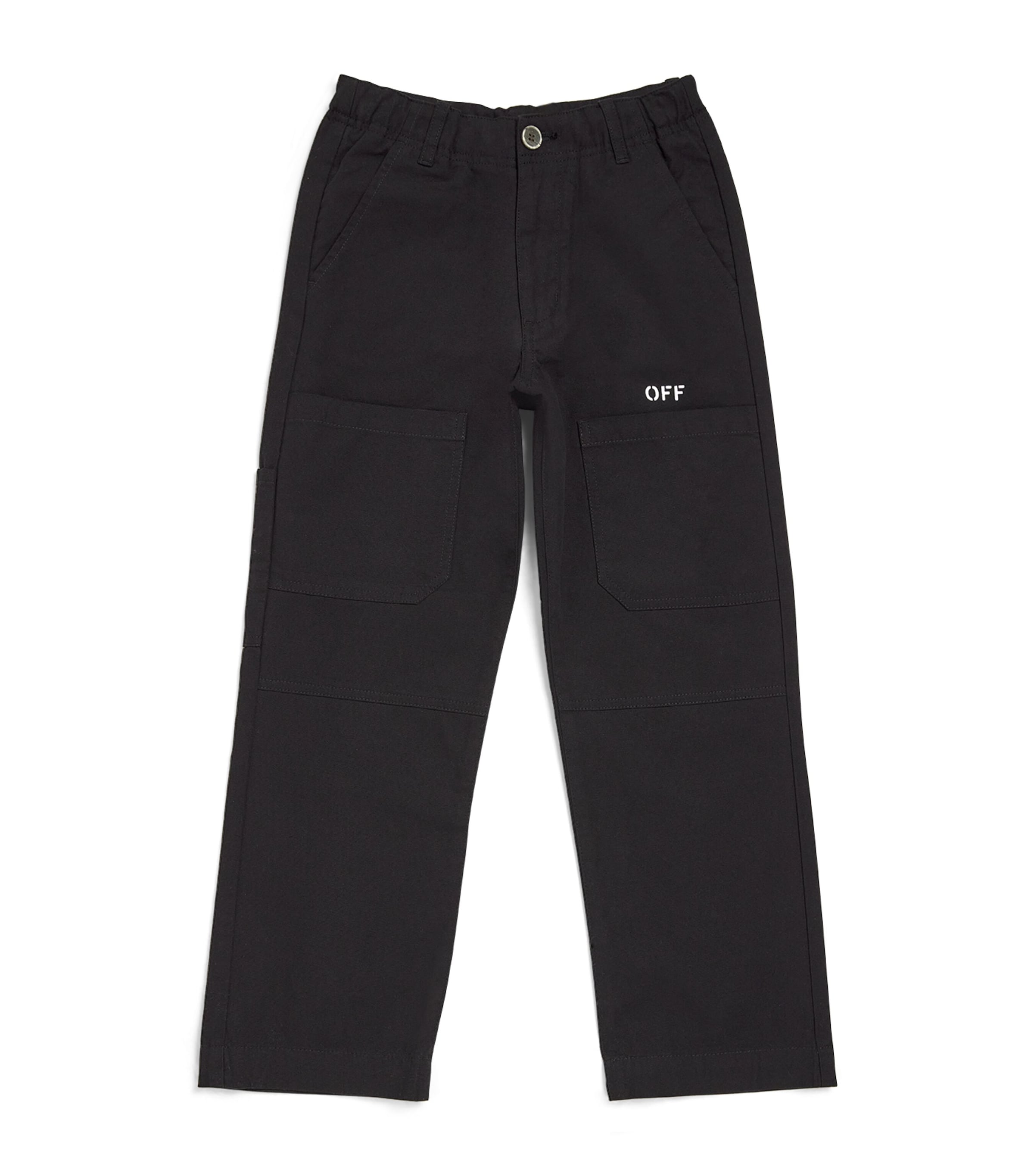 OFF-WHITE DIAGONAL-OUTLINE CARGO TROUSERS 