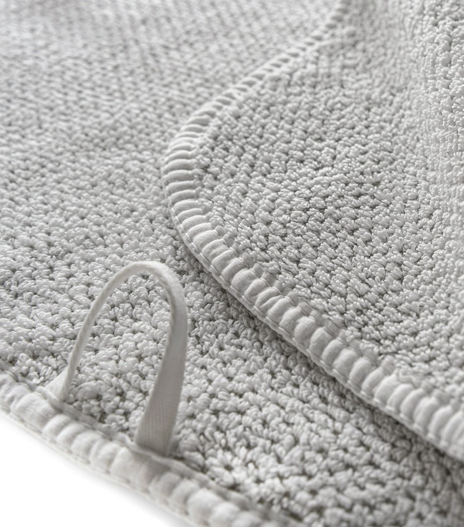 Bee Waffle Extra Large Hand Towel (50cm x 100cm) SILVER Image 2