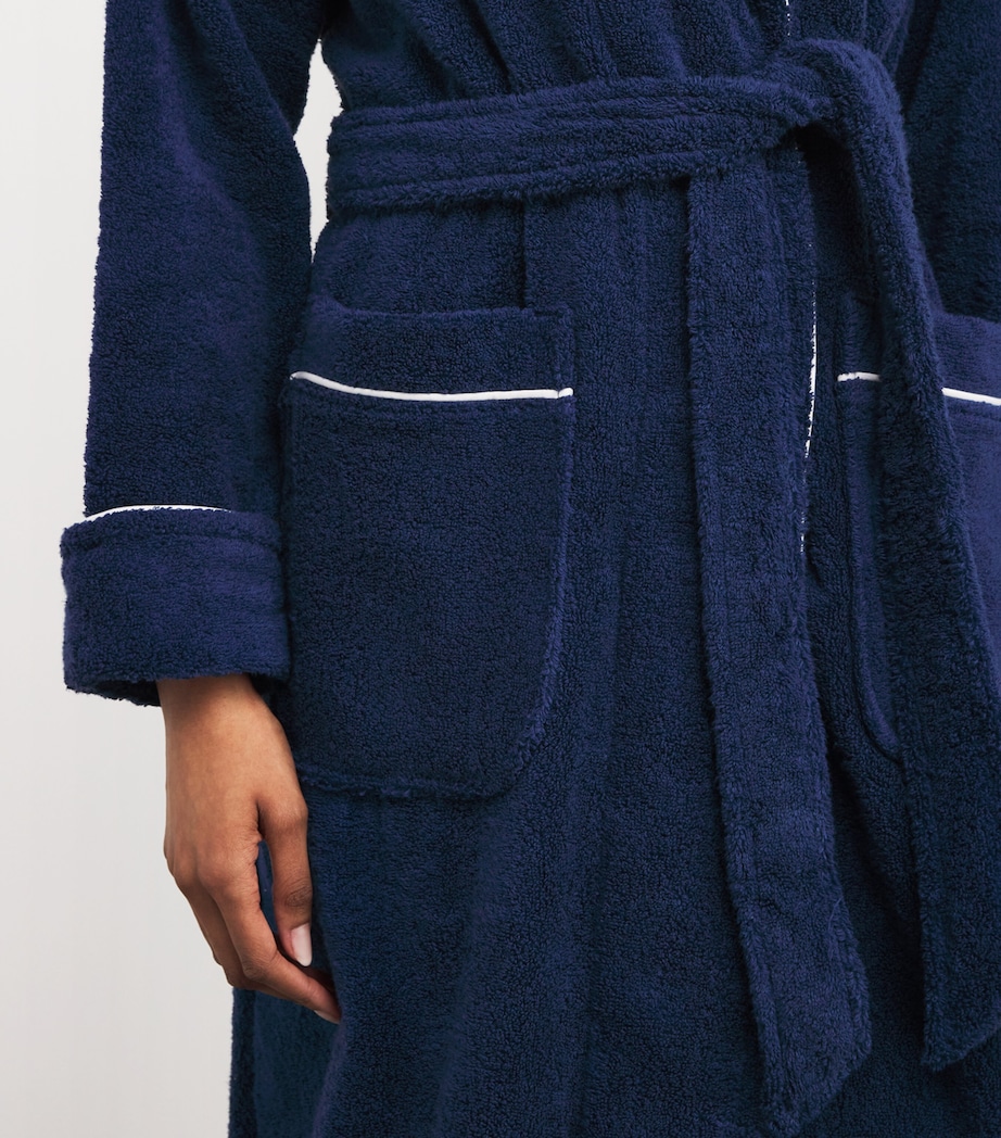 Towelling Polo Pony Robe (Small/Medium) 815 NAVY Image 6