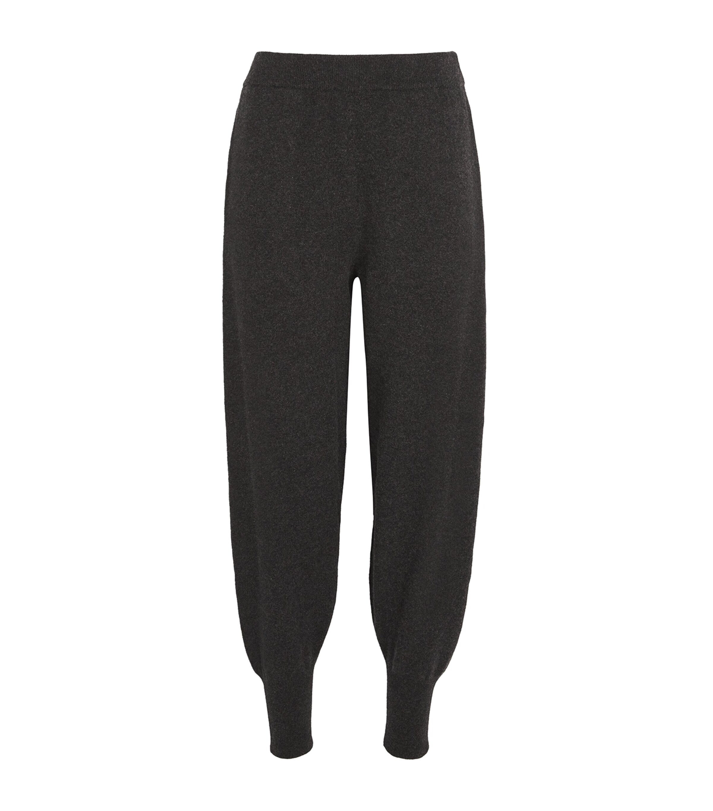 FRAME Womens Cashmere-Blend Travel Trousers Charcoal Heather Image 1