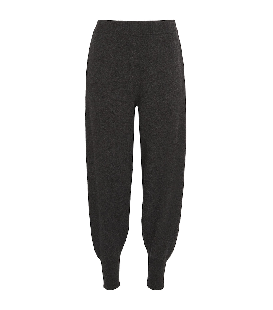 FRAME Womens Cashmere-Blend Travel Trousers Charcoal Heather Image 1