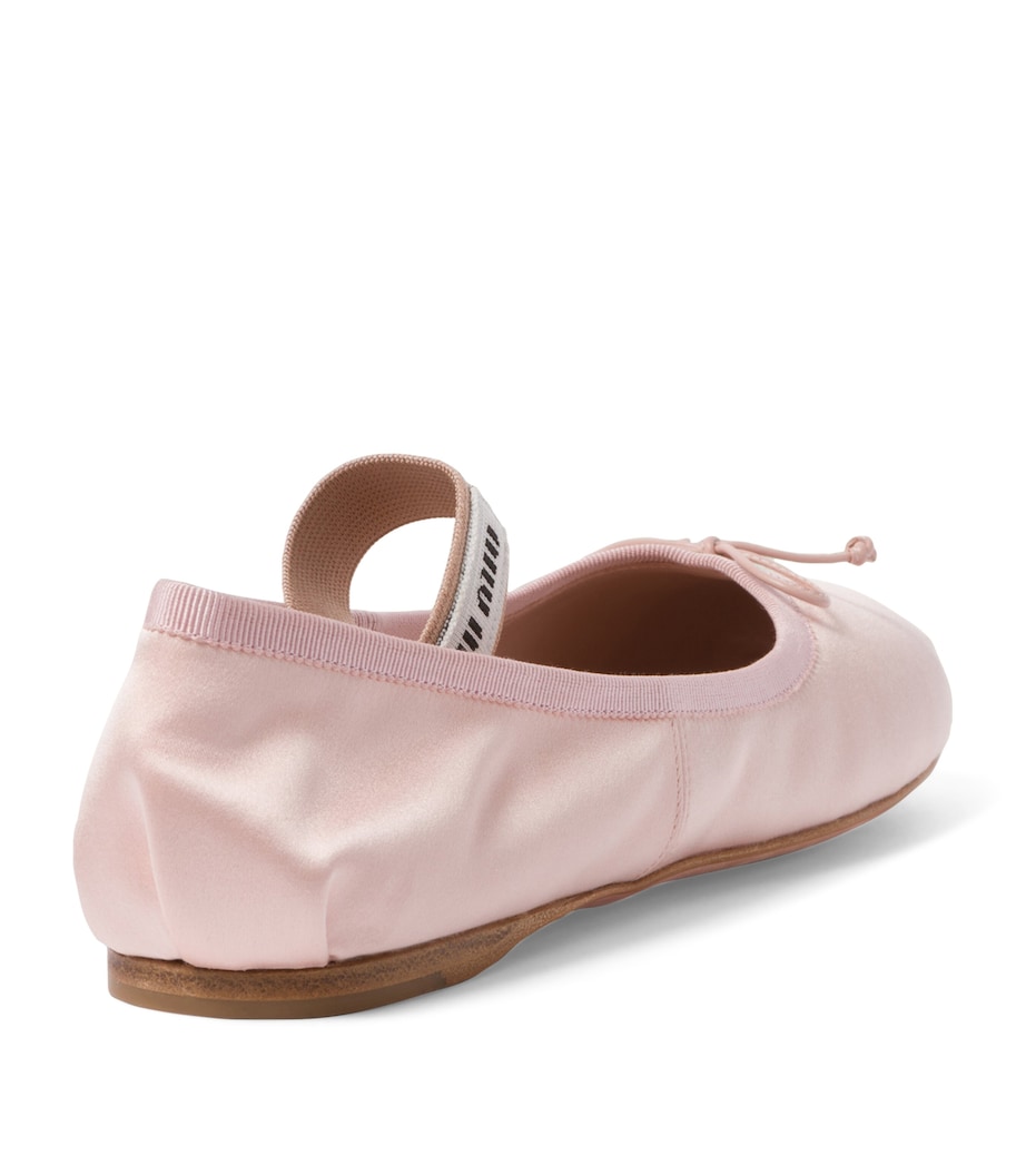 Satin Ballet Flats F0615 Image 2
