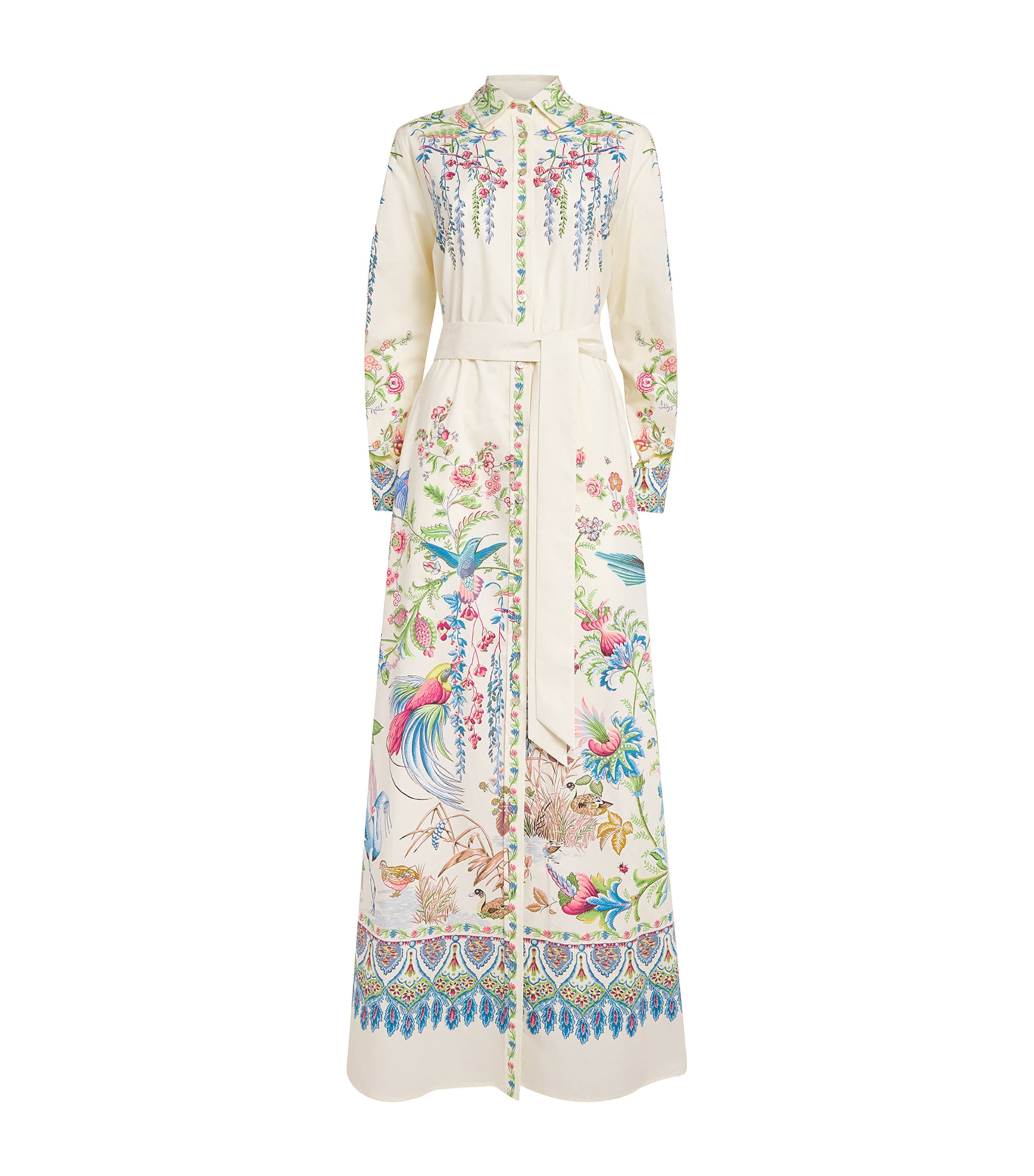 Etro Womens Cotton Printed Maxi Dress Image 1