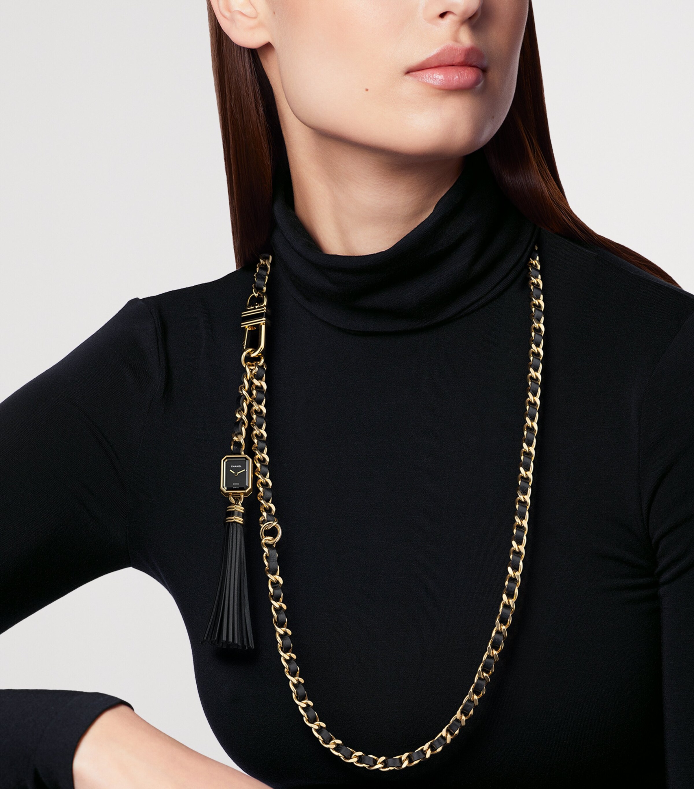CHANEL Yellow Gold Première Sautoir-Belt Watch 19.7mm Black Image 2