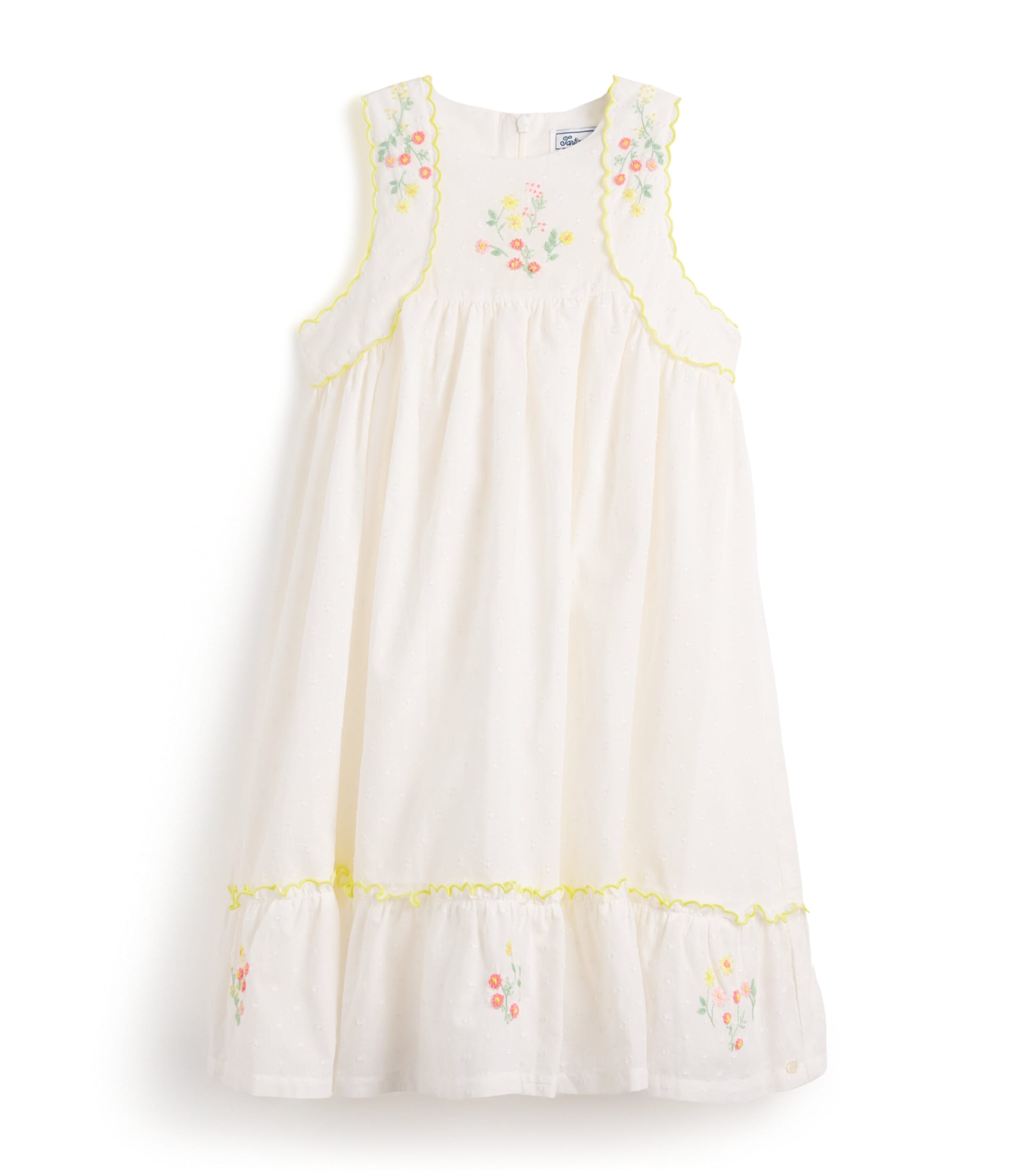 Broderie Anglaise Embroidered Dress (2-12 Years) 1BLANC Image 1