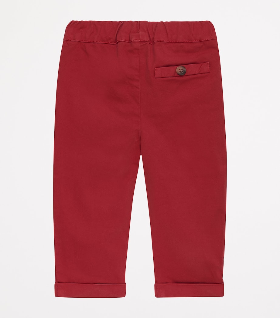 Stretch-Cotton Jacob Trousers (2-5 Years) RED Image 2