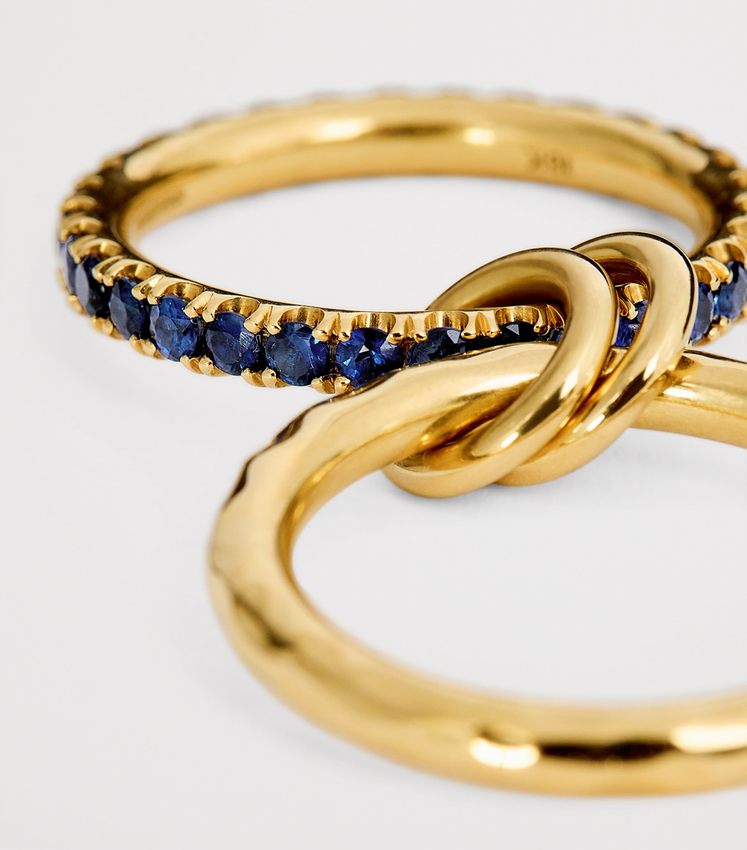 Yellow Gold and Sapphire Vetra Vulcan Ring YELLOW GOLD Image 6