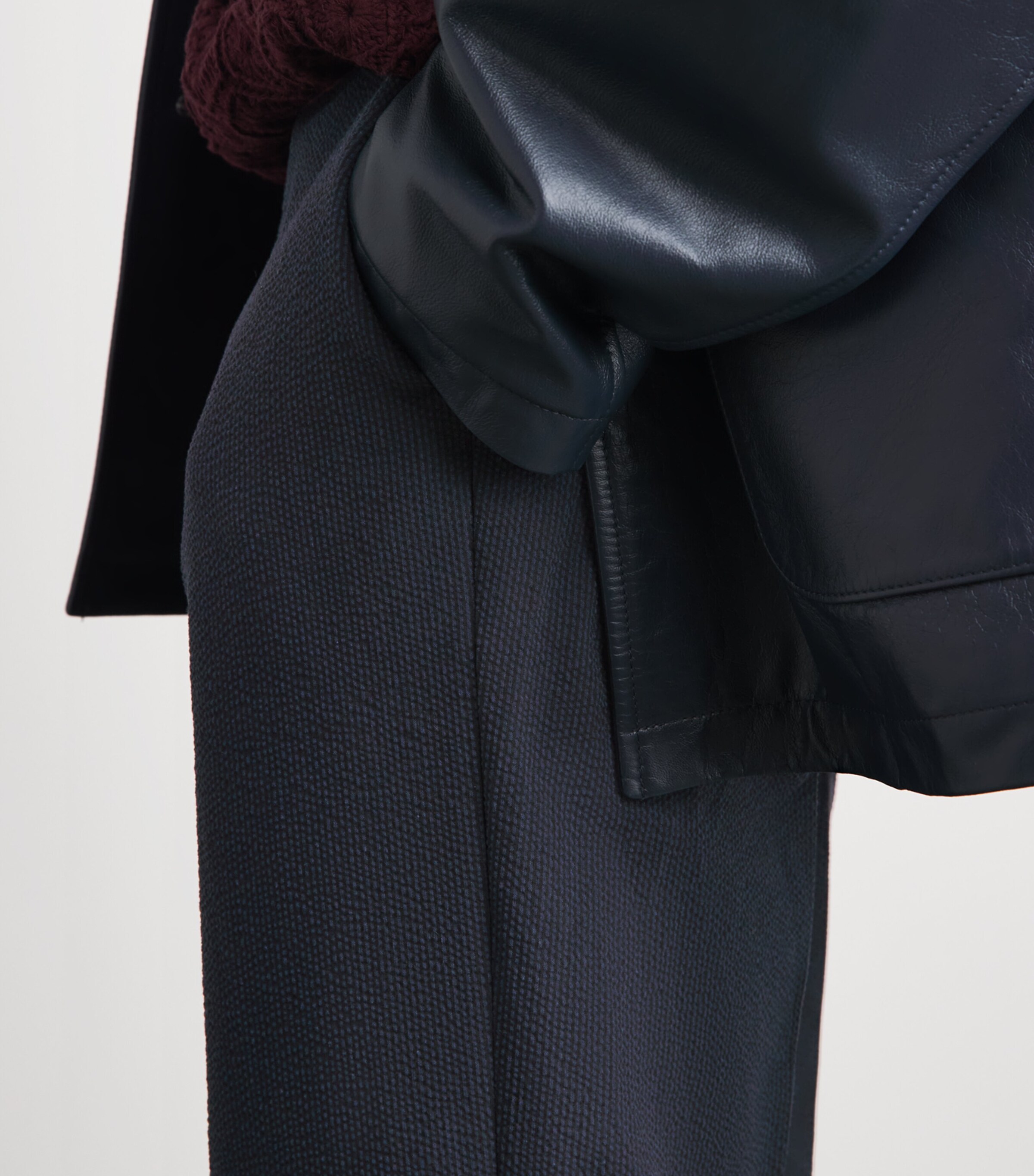 Paul Smith Mens Cotton-Blend Seersucker Trousers Image 3
