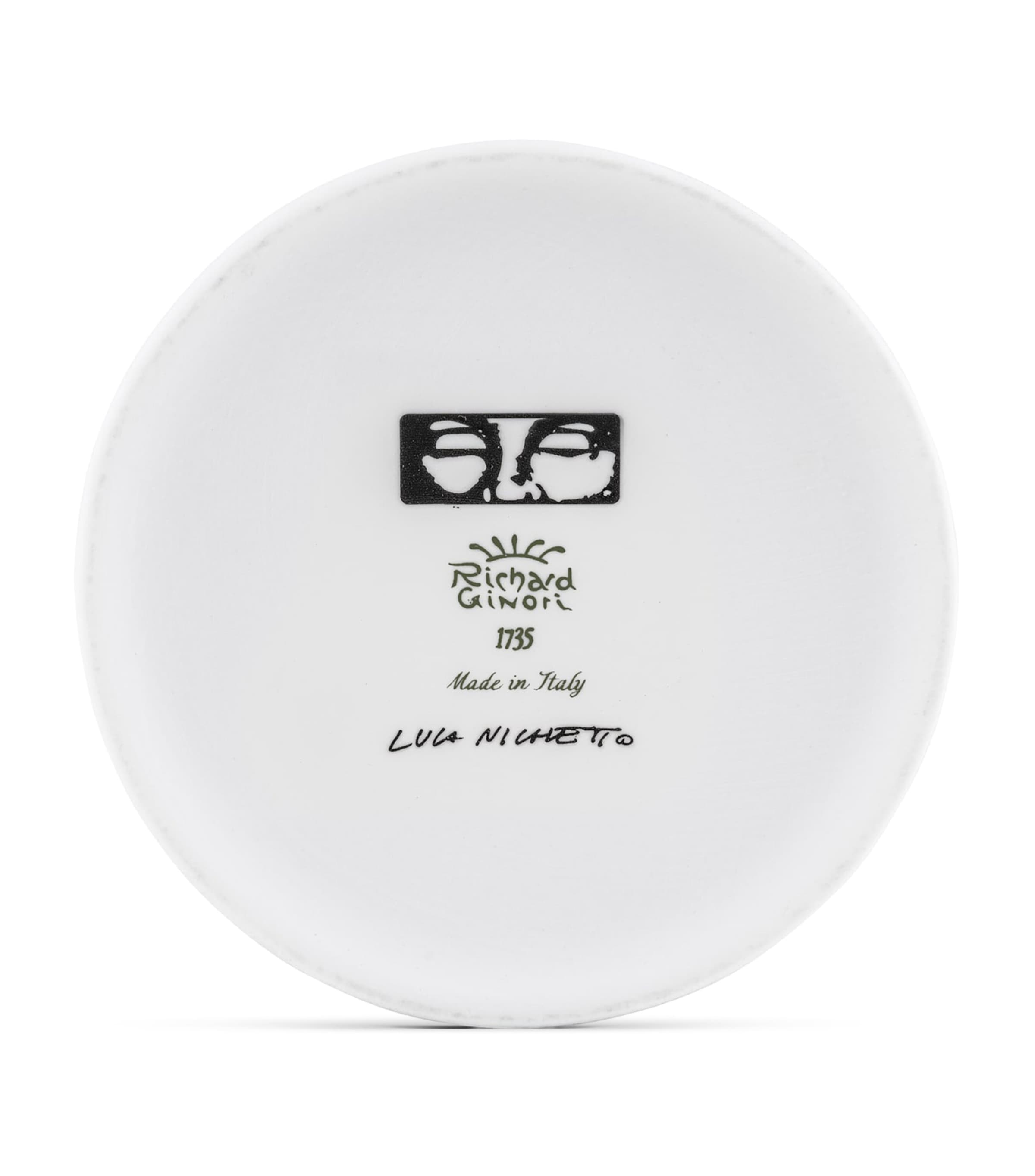 GINORI 1735 Porcelain Il Letterato Candle Holder Image 2