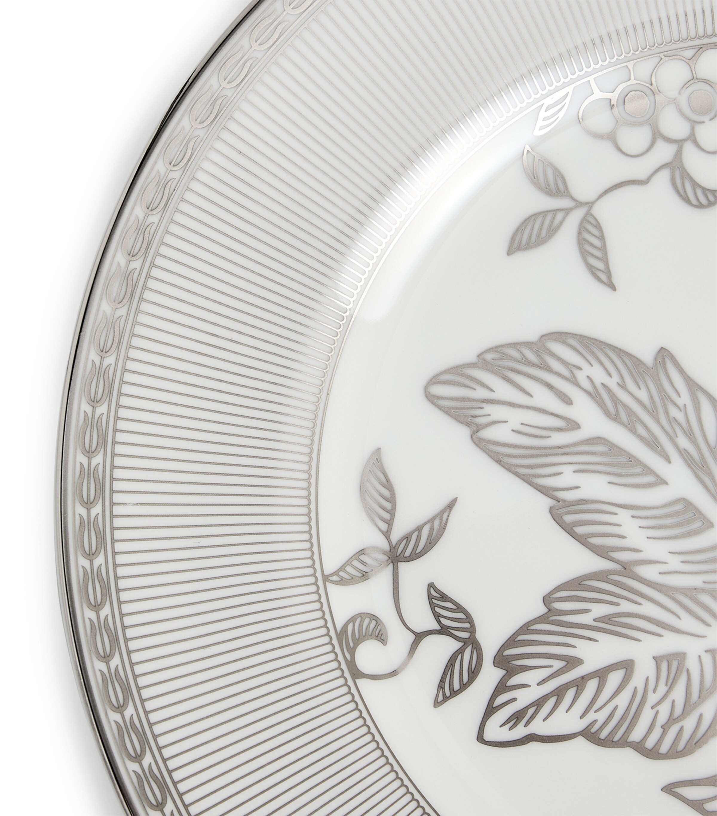 Bone China Silver Tonquin Plate (20cm) SILVER Image 5