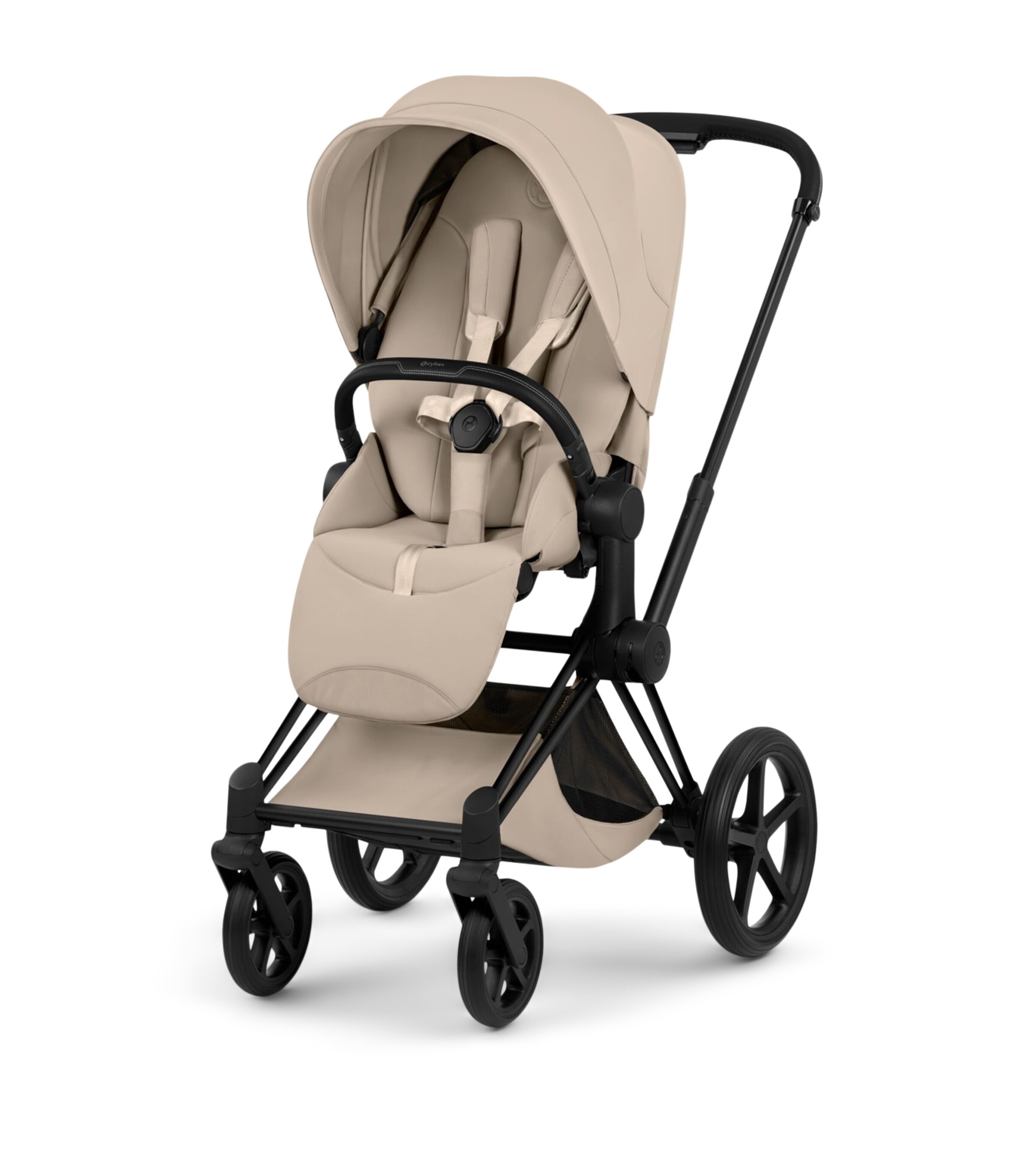 Cybex e-PRIAM Pushchair Frame - Platinum Style Collection Matt Black Image 5