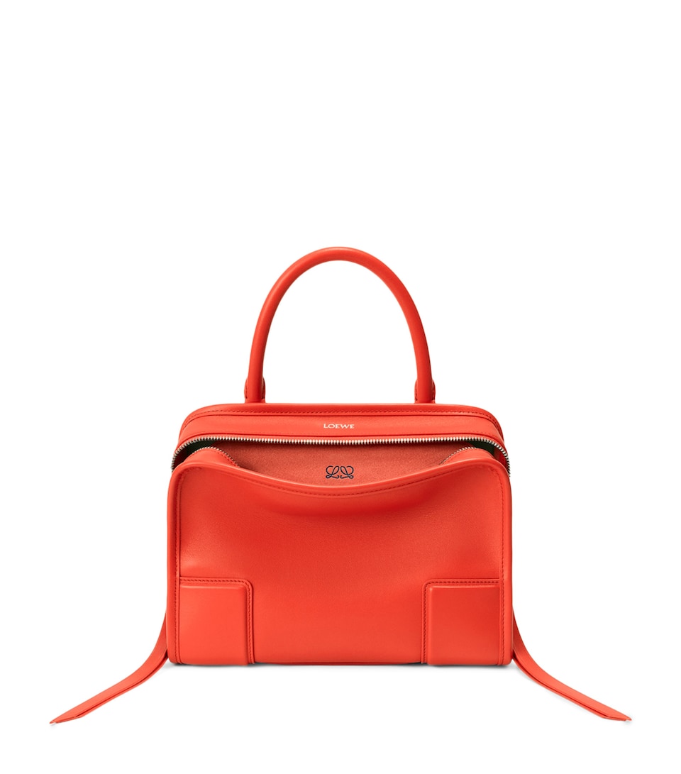 LOEWE Small Leather Amazona 180 Top-Handle Bag Sunrise Orange
