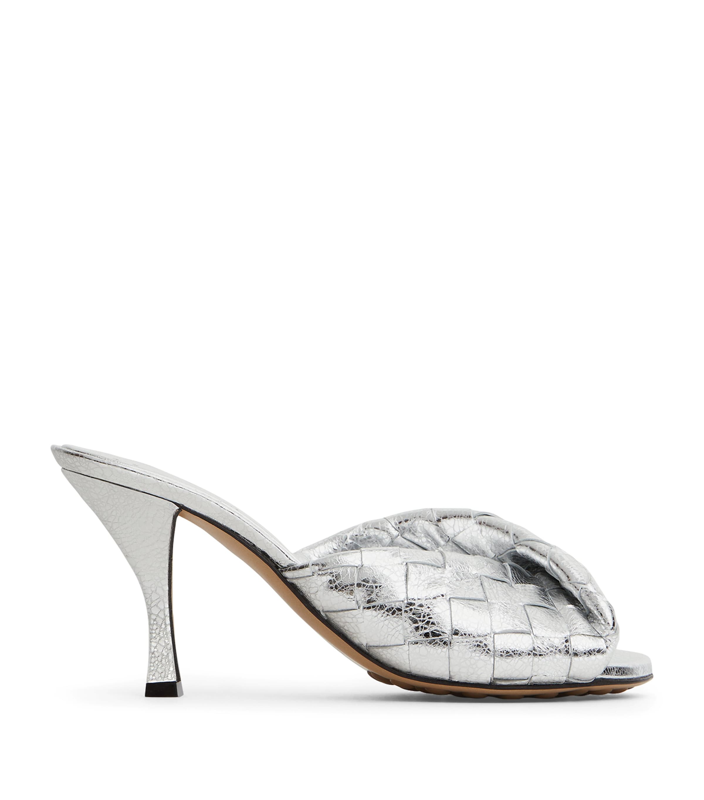 Bottega Veneta Leather Intrecciato Blink Mules 80 | Harrods AE