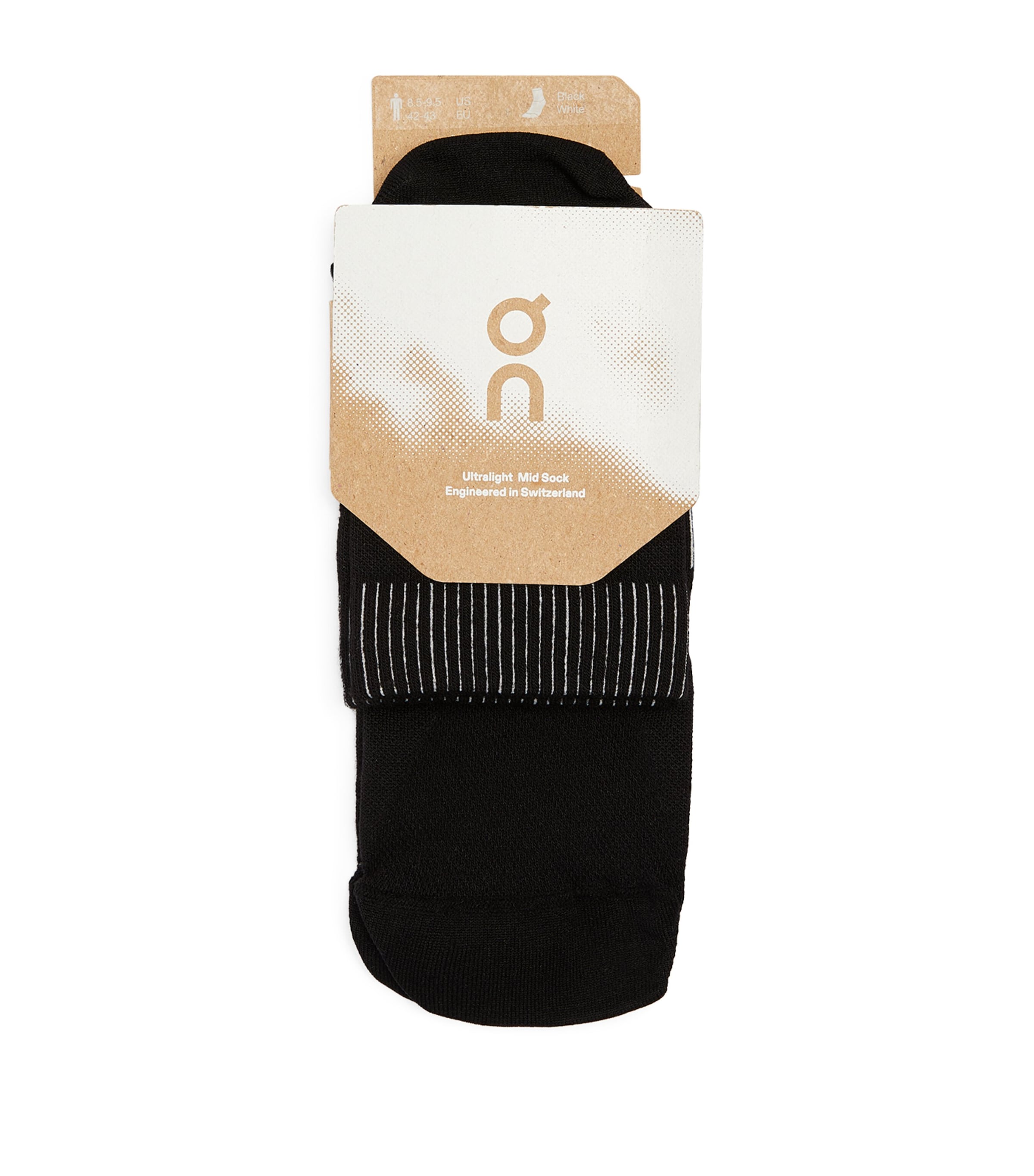 On Running Ultralight Mid Socks In Black