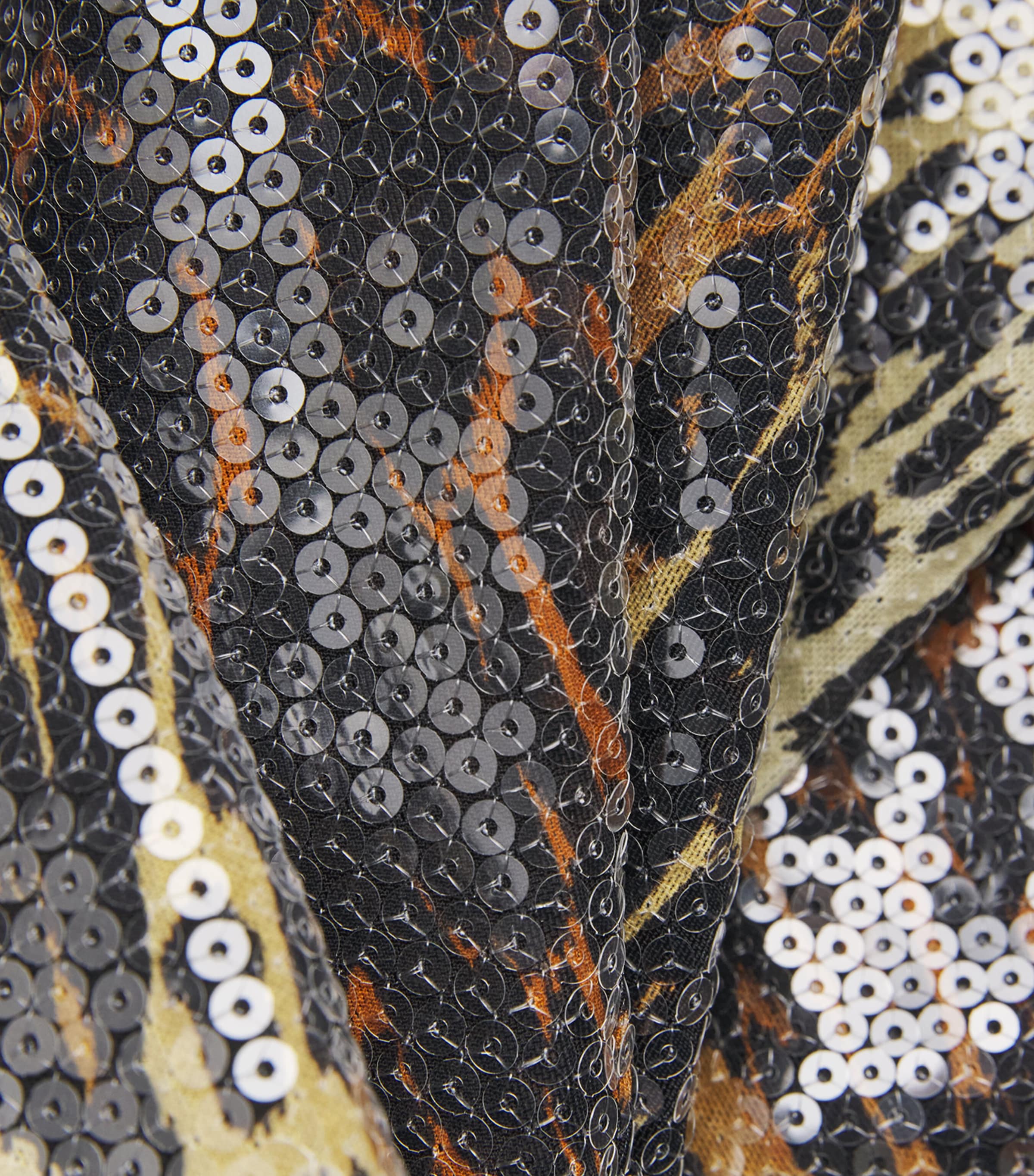 Sequinned Leopard Print Gown LEOPARD PRINT Image 5