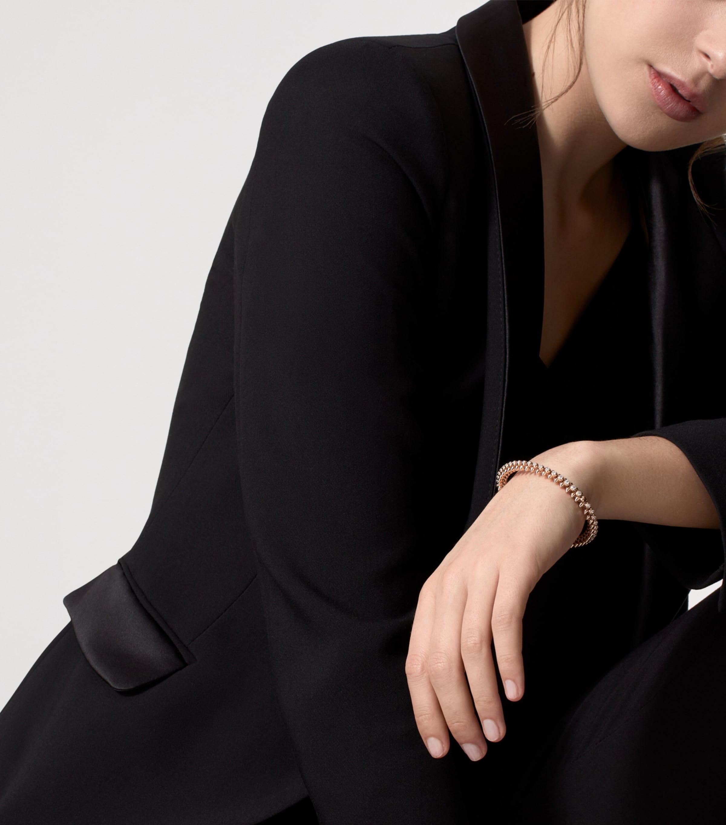 Rose Gold and Diamond Clash de Cartier Bracelet ROSE GOLD Image 2