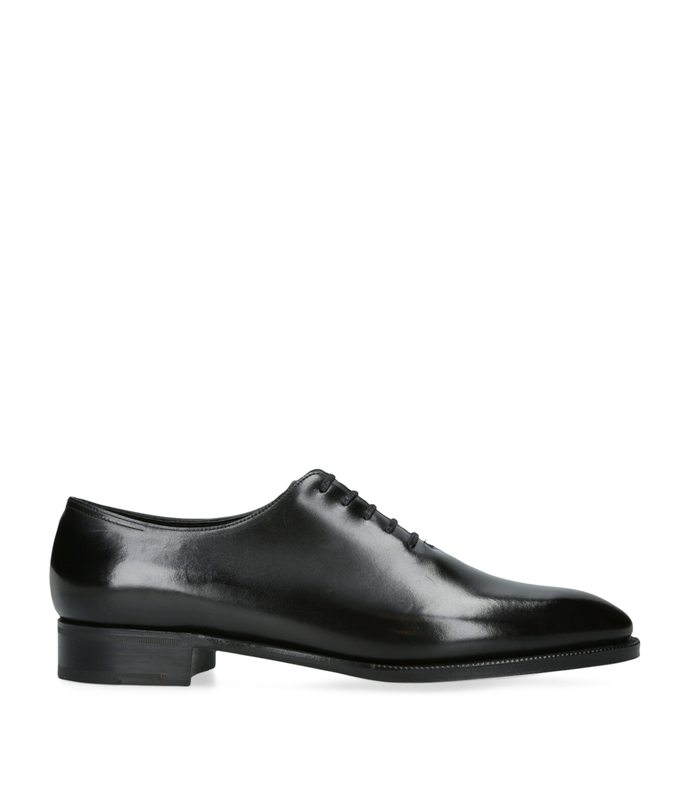 John Lobb Leather Marldon Oxford Loafers In Black