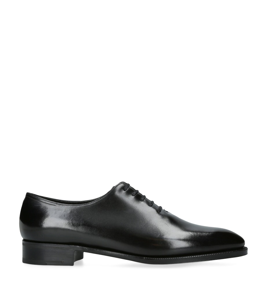 John Lobb Leather Marldon Oxford Loafers Black Image 1