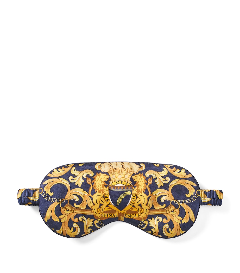 Silk Printed Eye Mask NAVY Image 1