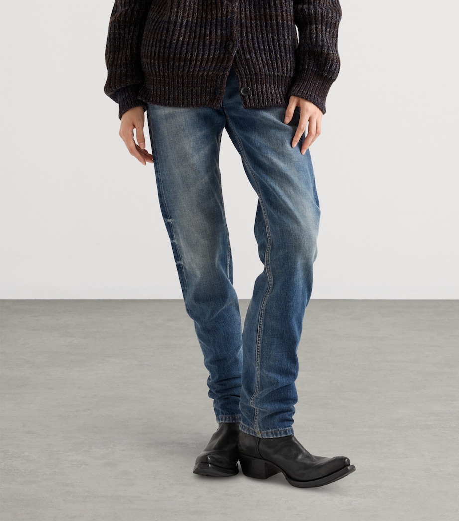 Low-Rise Tapered Jeans F0008 Image 3