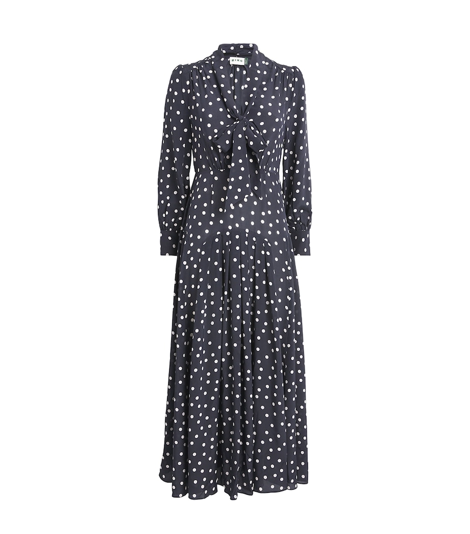 Silk Marigold Midi Dress BHEMIA SPT DEEP NAVY Image 1
