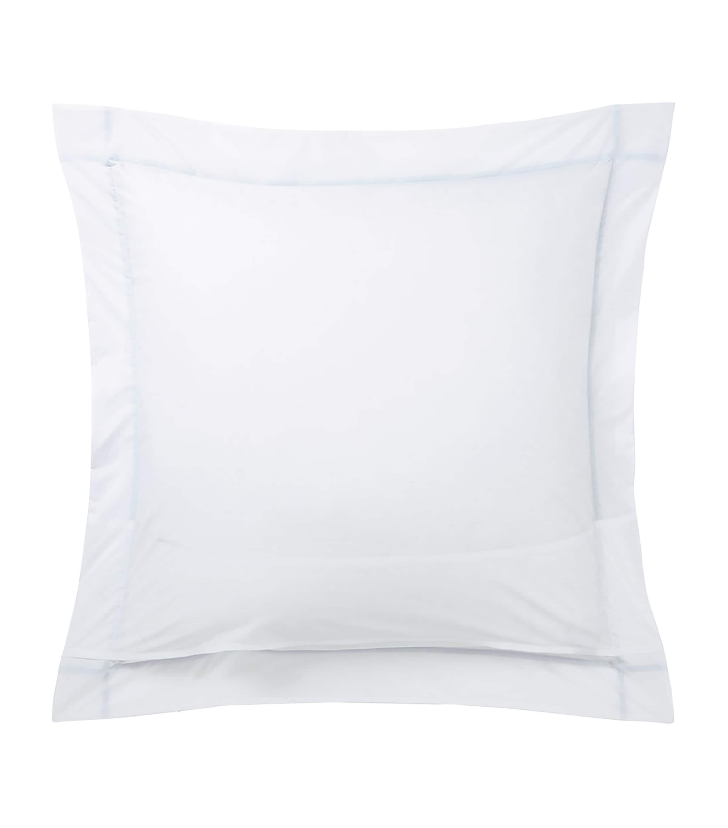 Yves Delorme Pima Cotton Athena Square Oxford Pillowcase (65cm x 65cm) Celeste Image 3